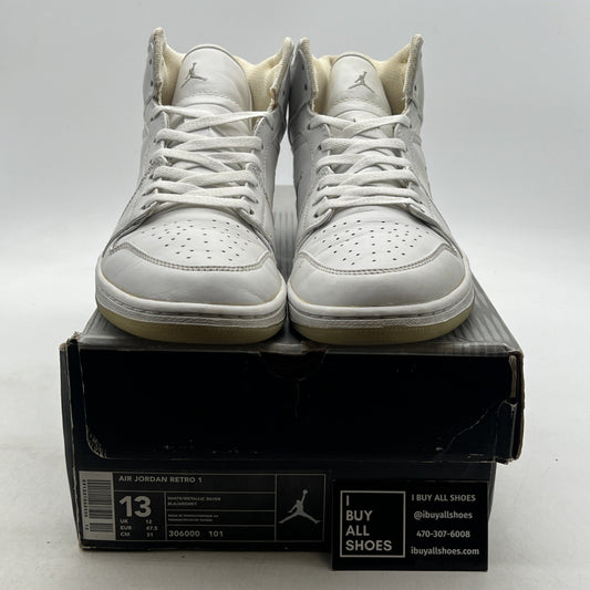 Size 13 - Air Jordan 1 Retro 2002 White Chrome (306000-101)