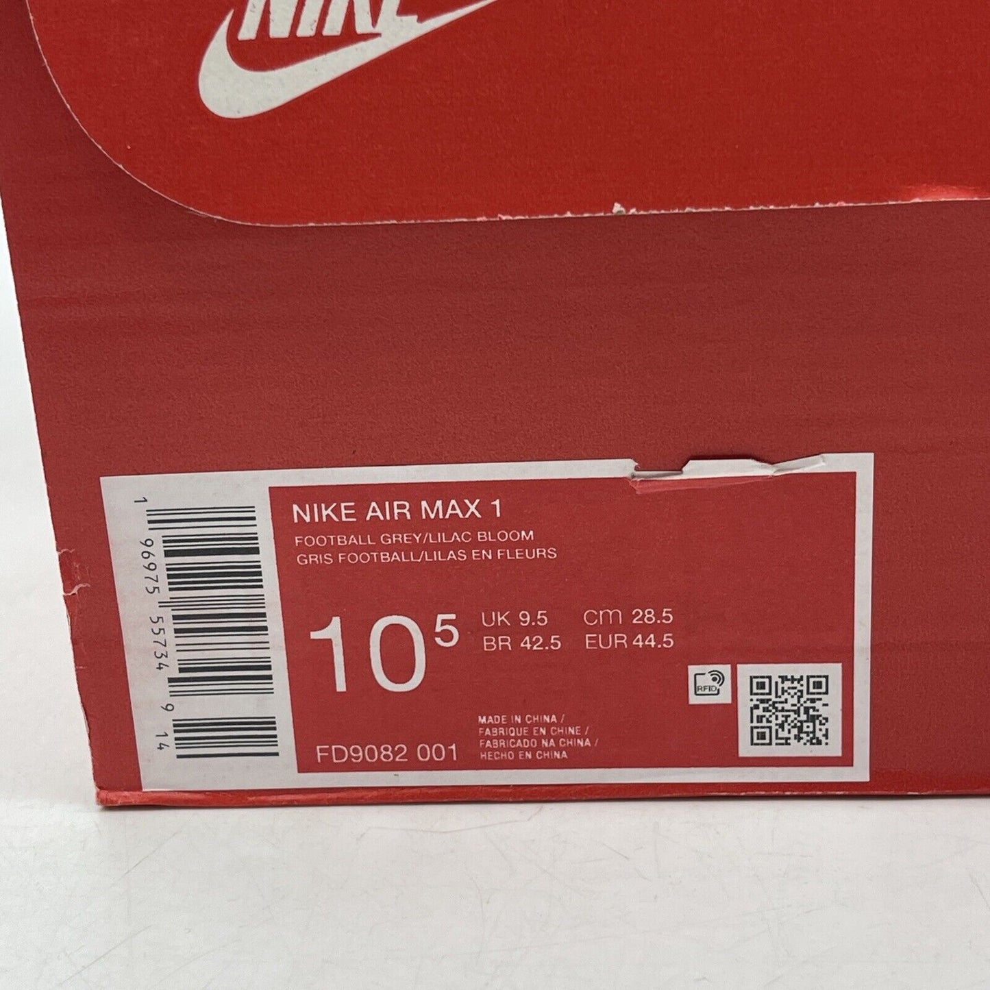 Size 10.5 - Nike Air Max 1 Obsidian Lilac Bloom White Purple Suede (FD9082-001)