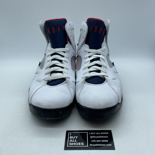 Size 12 - Paris Saint-Germain x Air Jordan 7 Retro Paname Leather (CZ0789-105)