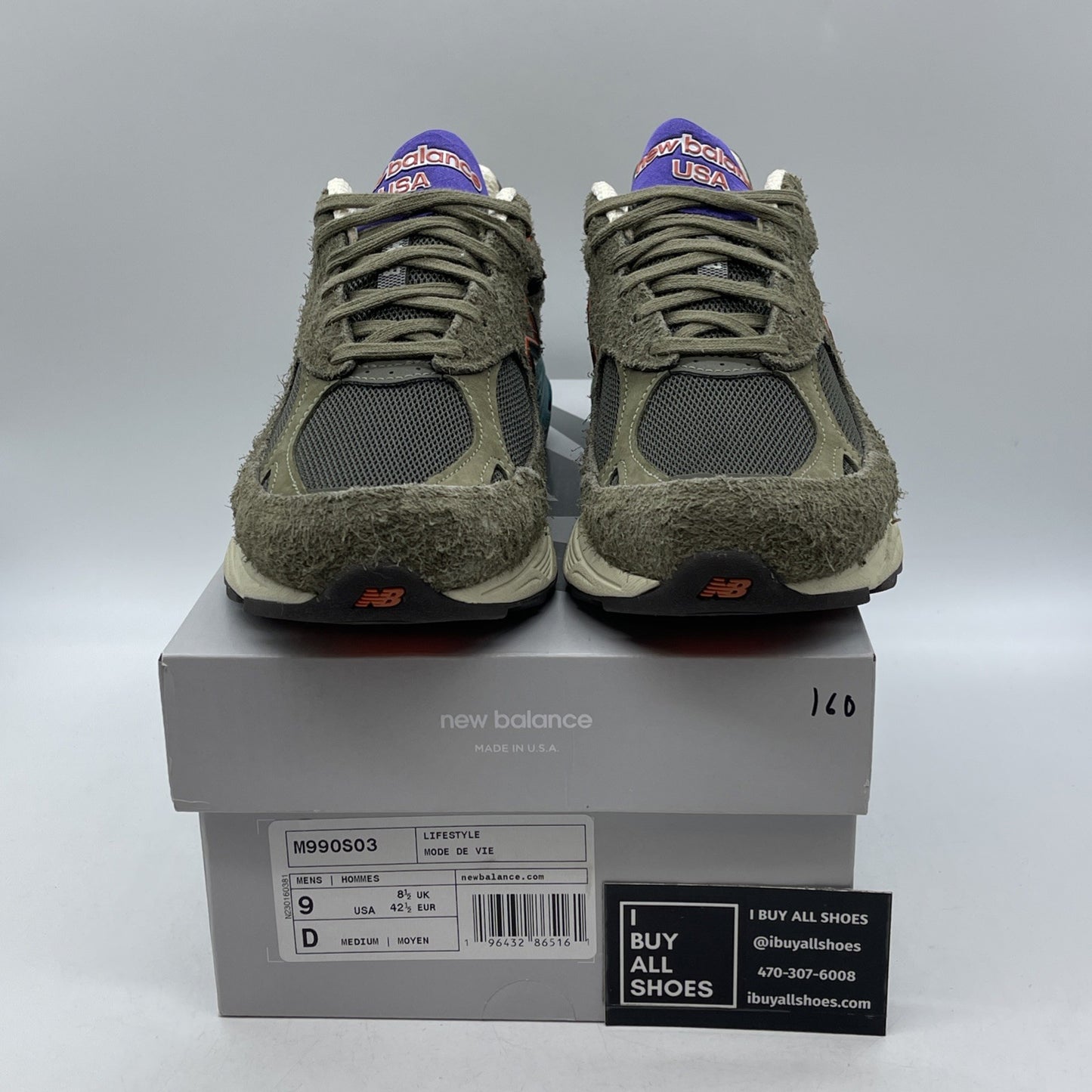 Size 9 - New Balance YCMC x 990v3 Made in USA Trailblazers Suede (M990S03)