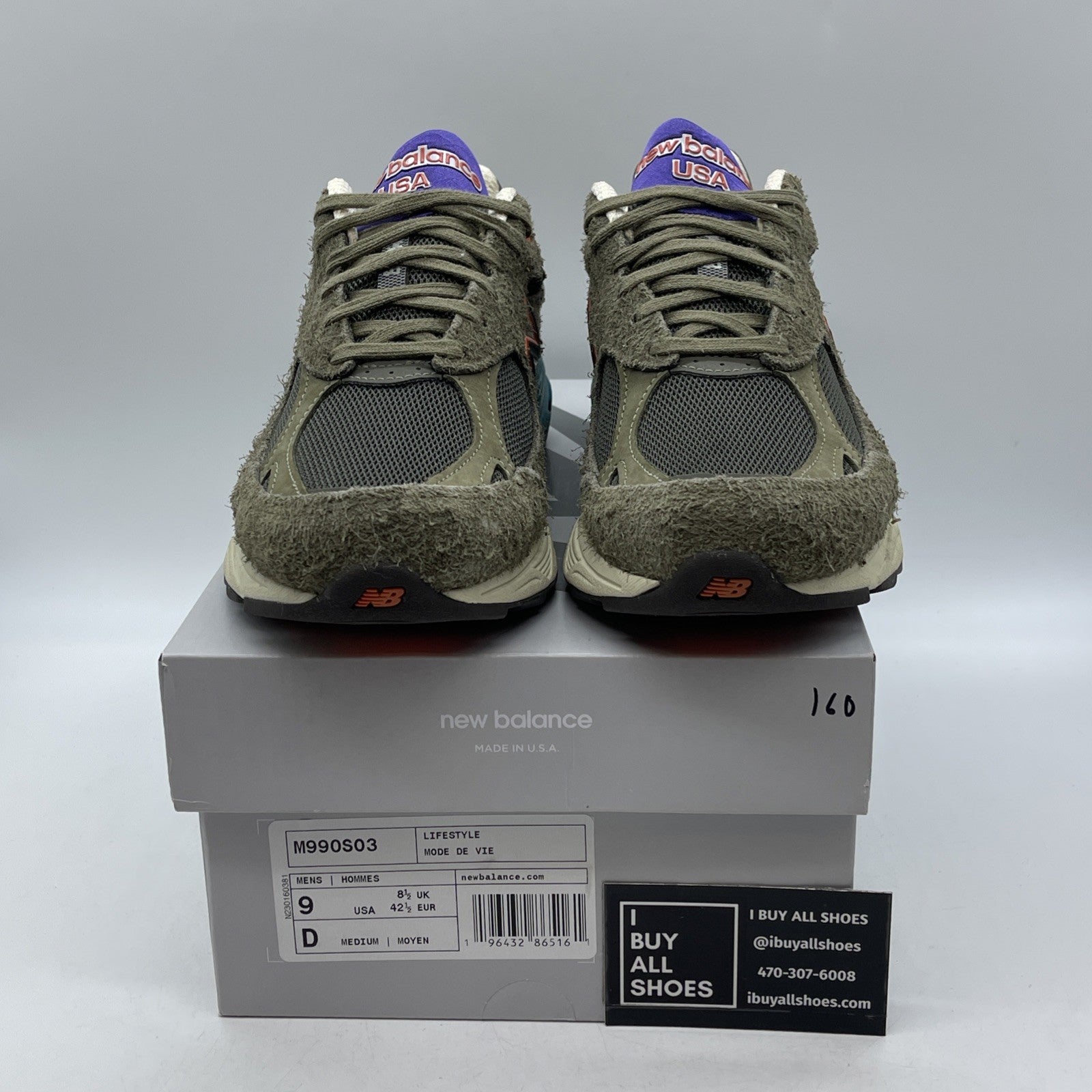 Size 9 - New Balance YCMC x 990v3 Made in USA Trailblazers Suede (M990S03)