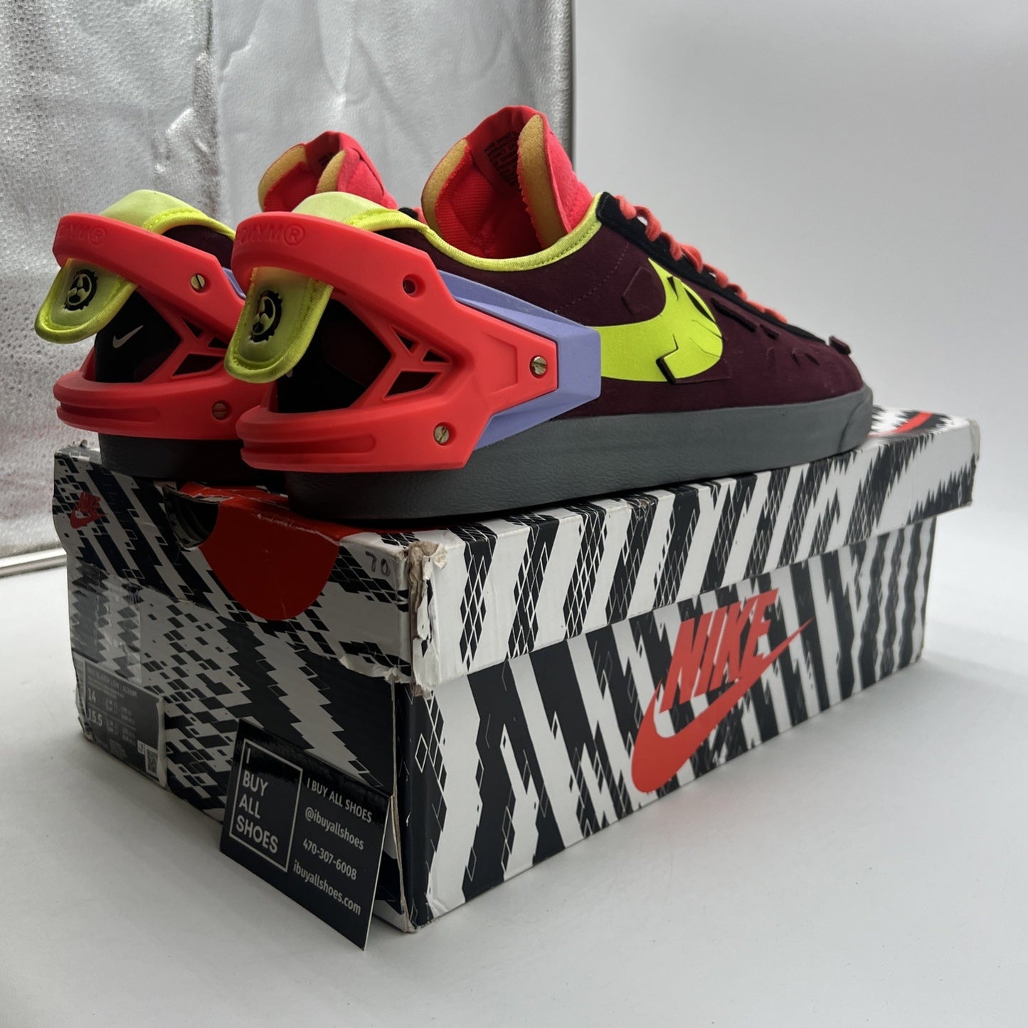 Size 14 - Nike Acronym x Blazer Low Night Maroon (DN2067-600)