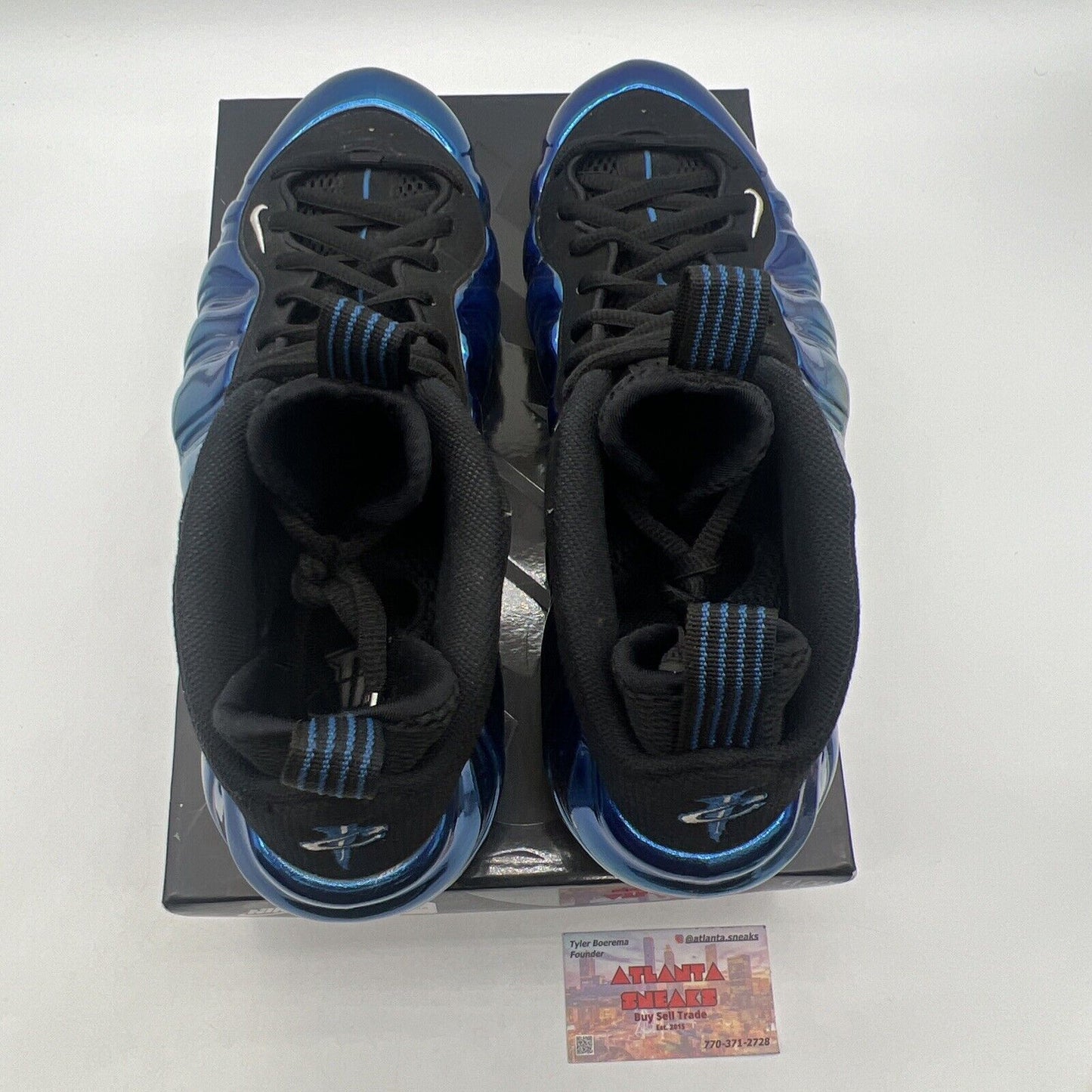 Size 11.5 - Nike Air Foamposite One PRM Blue Mirror (575420-008)