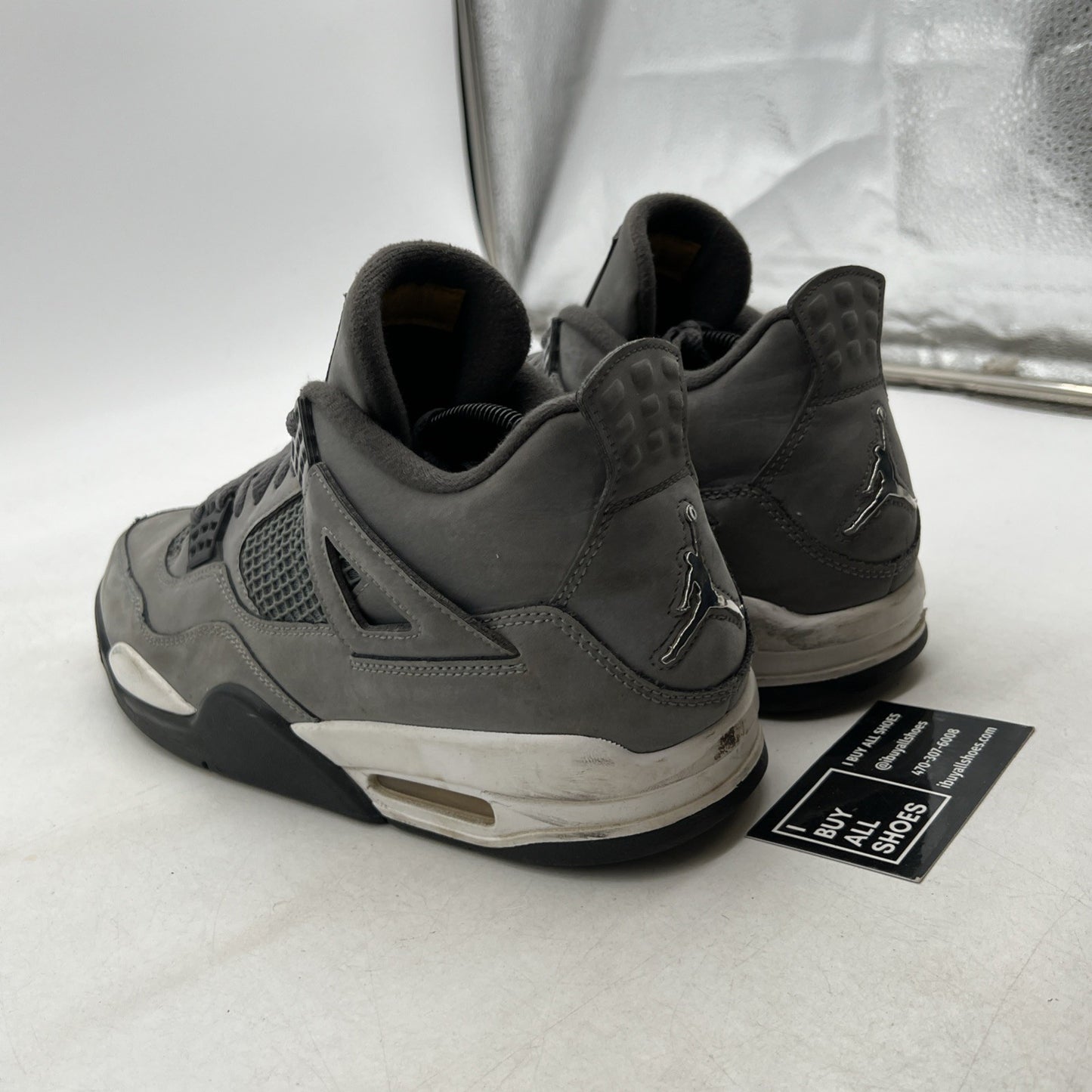 Size 10.5 - Air Jordan 4 Retro Low Cool Grey (308497-007)