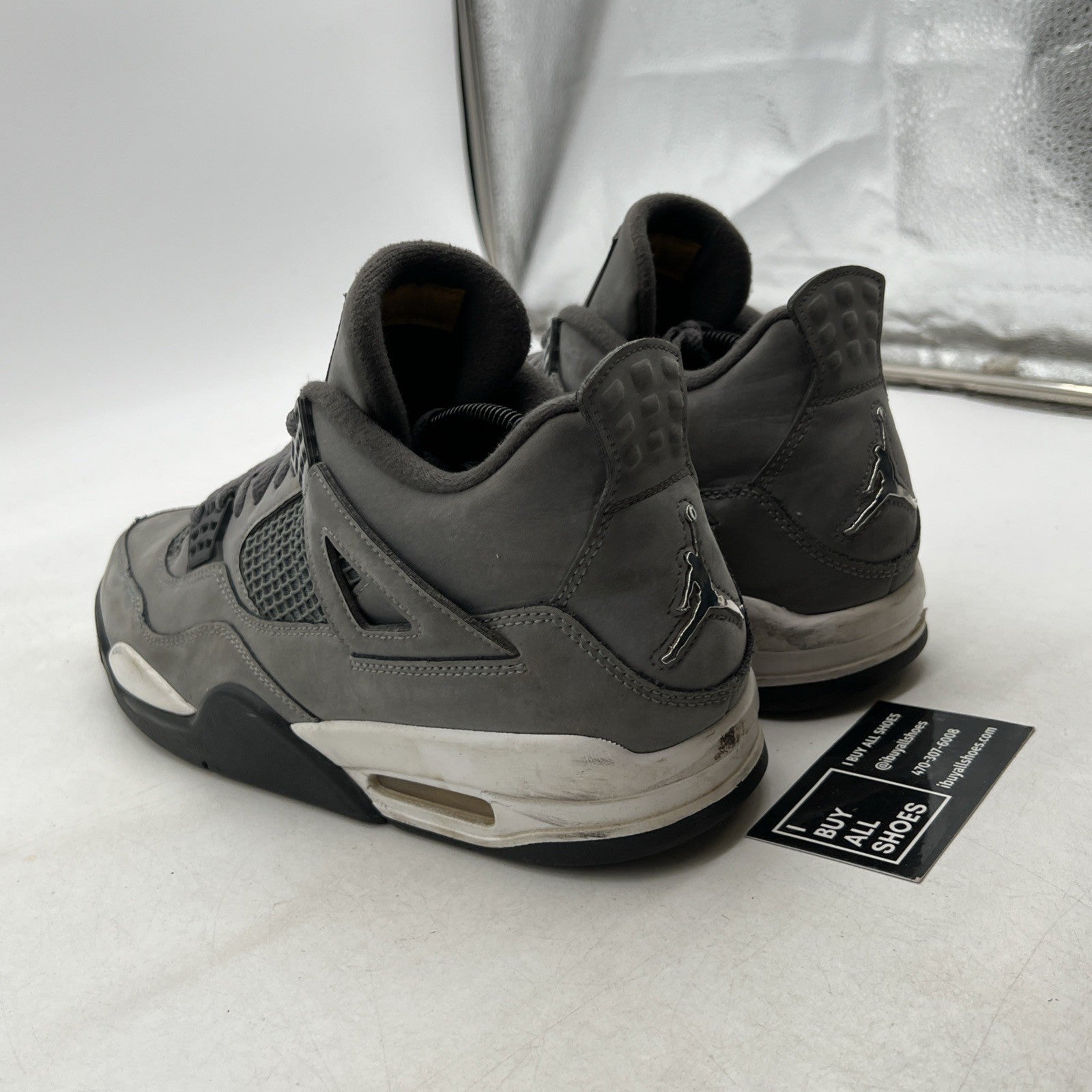 Size 10.5 - Air Jordan 4 Retro Low Cool Grey (308497-007)
