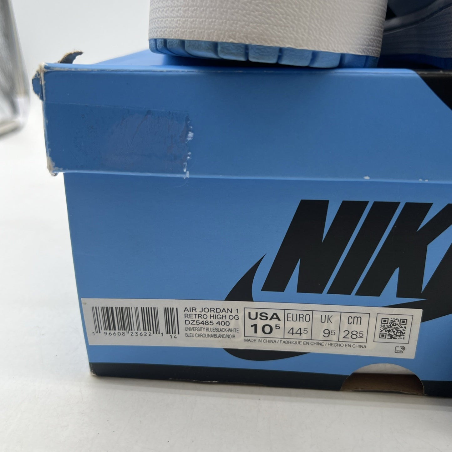 Size 10.5 - Air Jordan 1 Retro OG High UNC Toe (DZ5485-400)