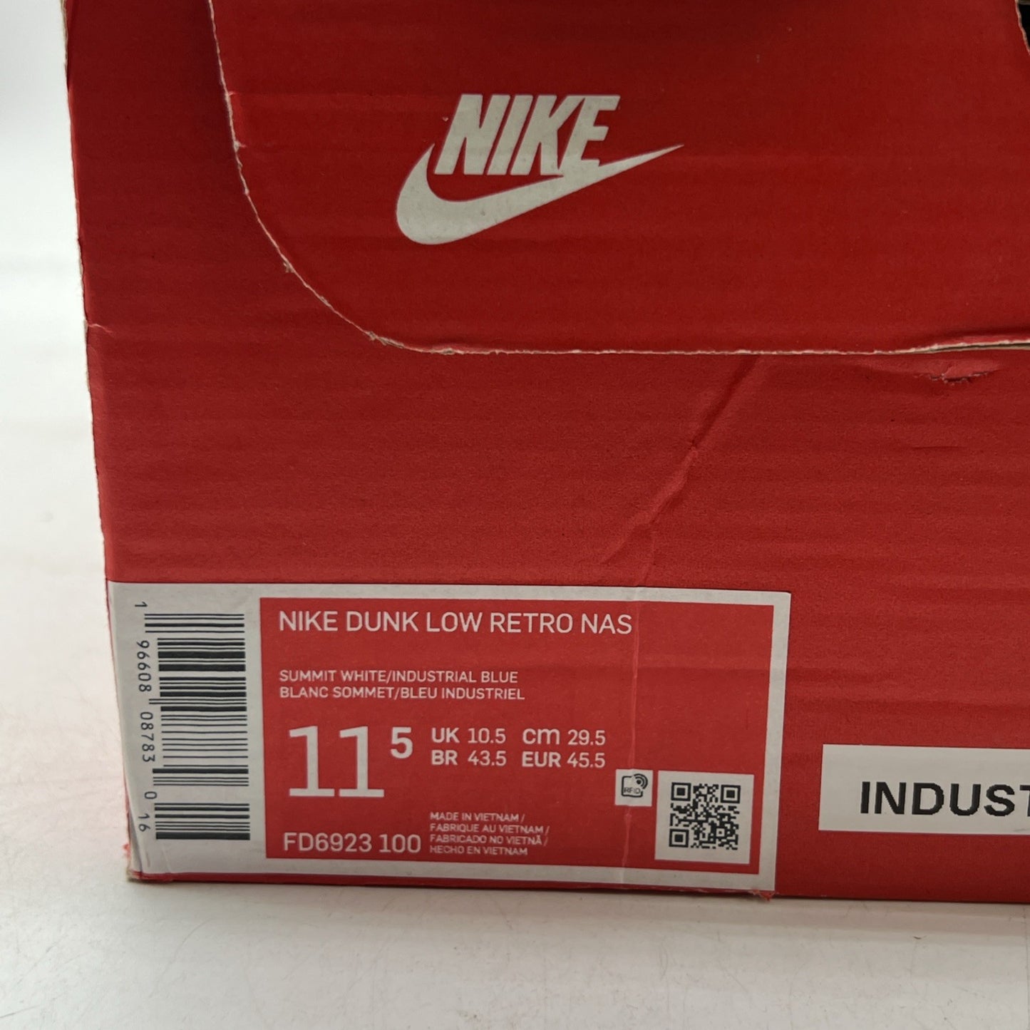 Size 11.5 - Nike Dunk Low Airbrush - Industrial Blue (FD6923-100)