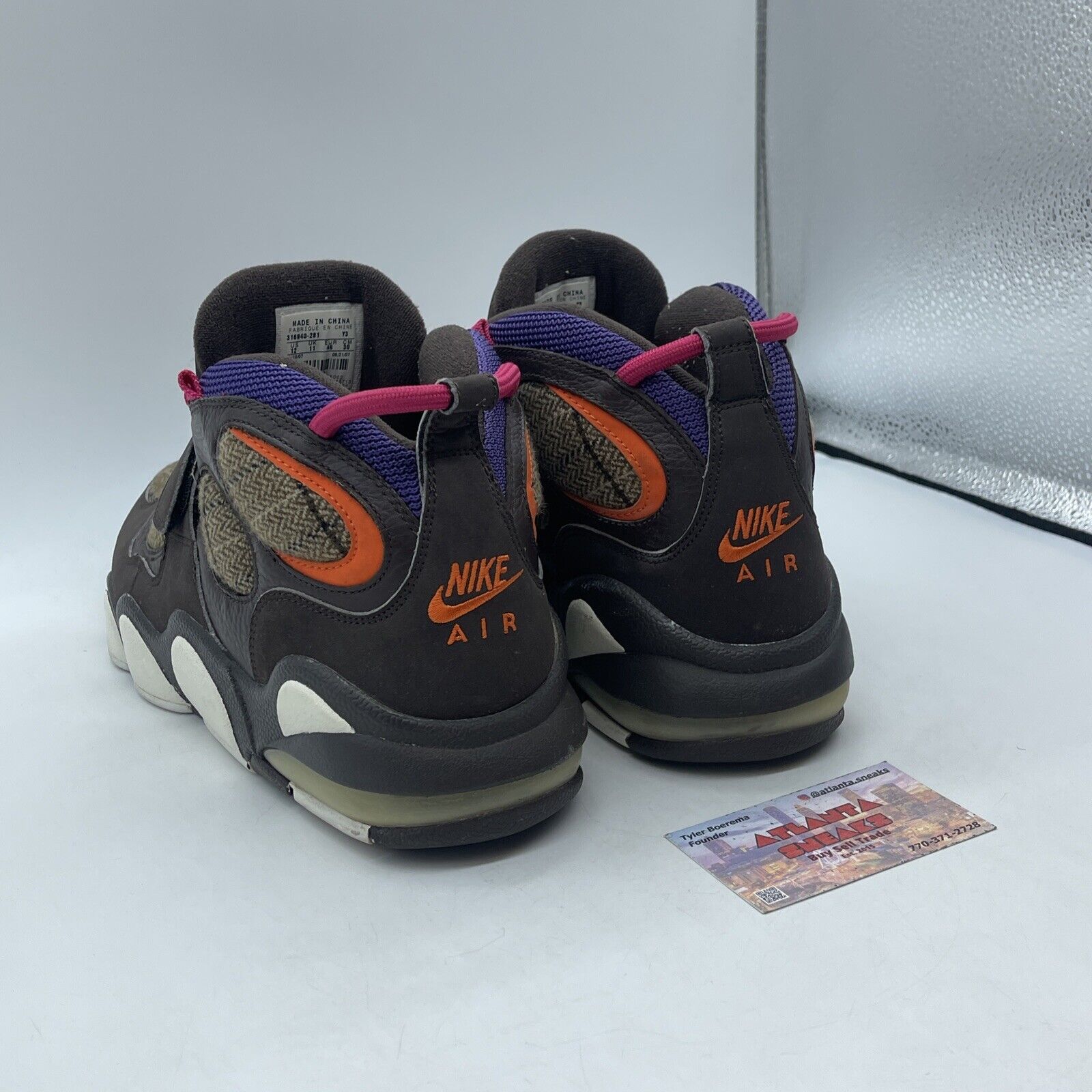 Size 12 - Nike Air CB 34 Brown Orange Suede White Pink Leather  (316940-281)