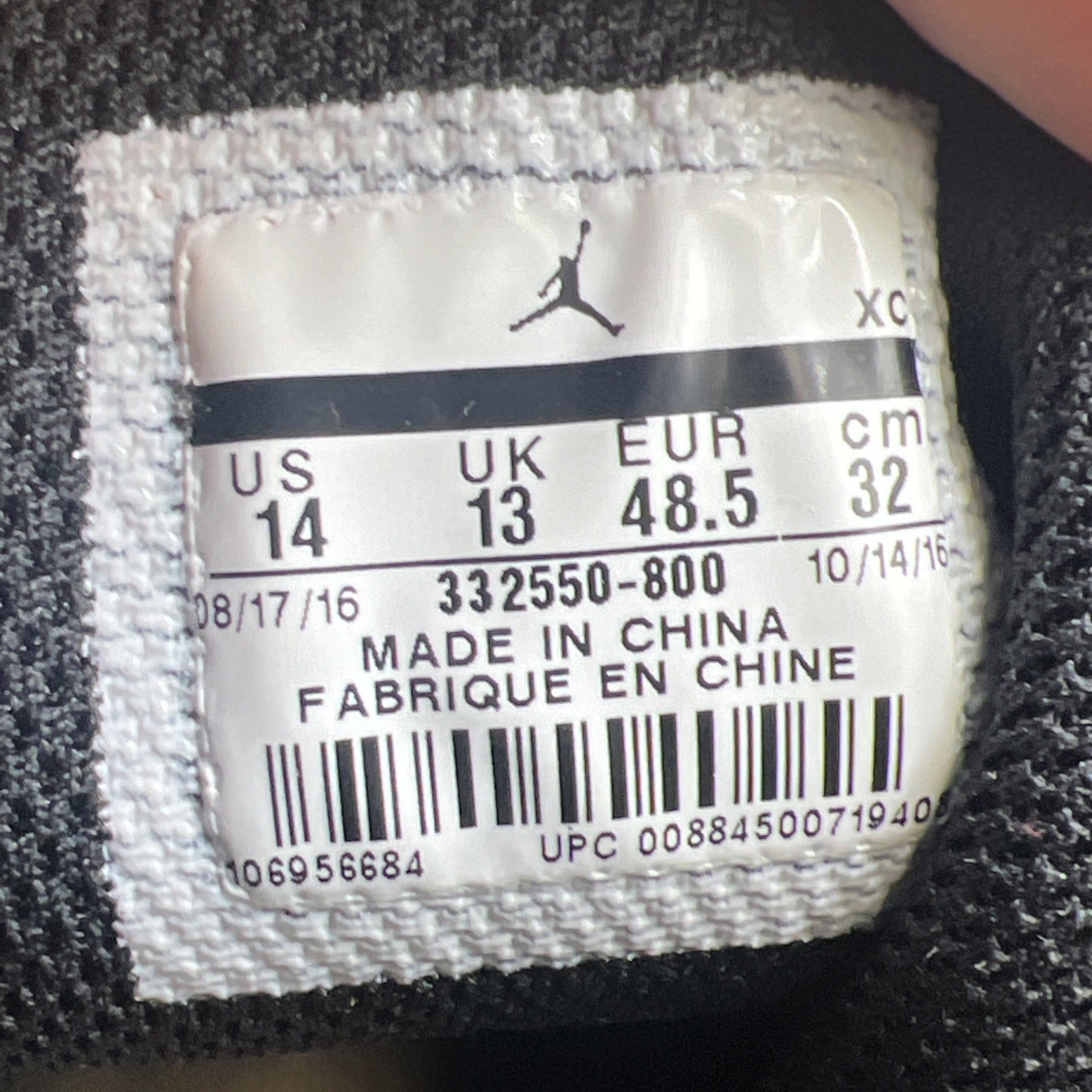 Size 14 - Air Jordan 1 Retro High Rare Air - Max Orange (332550-800)