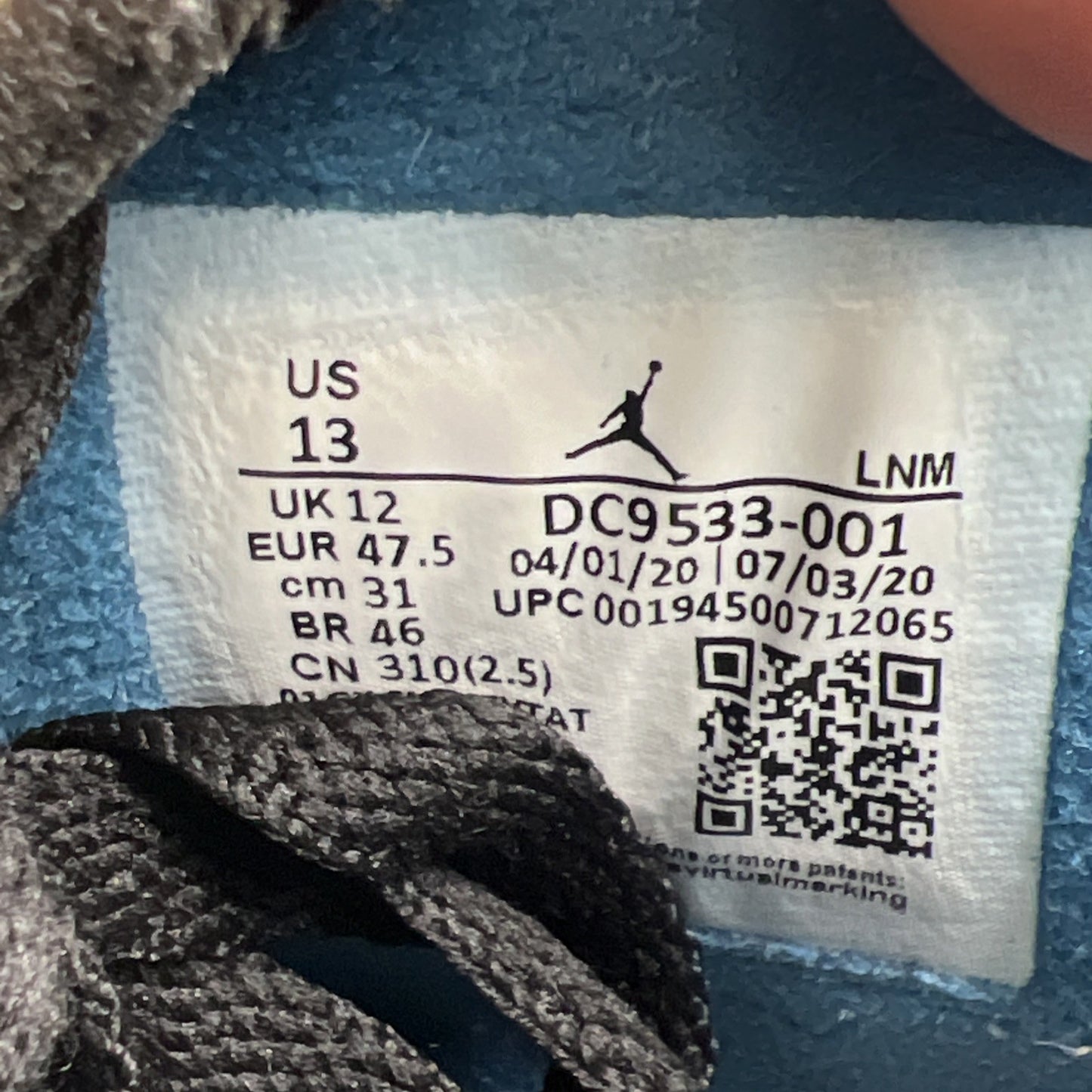 Size 13 - Air Jordan 4 Retro x Union LA Mid Off Noir (DC9533-001)