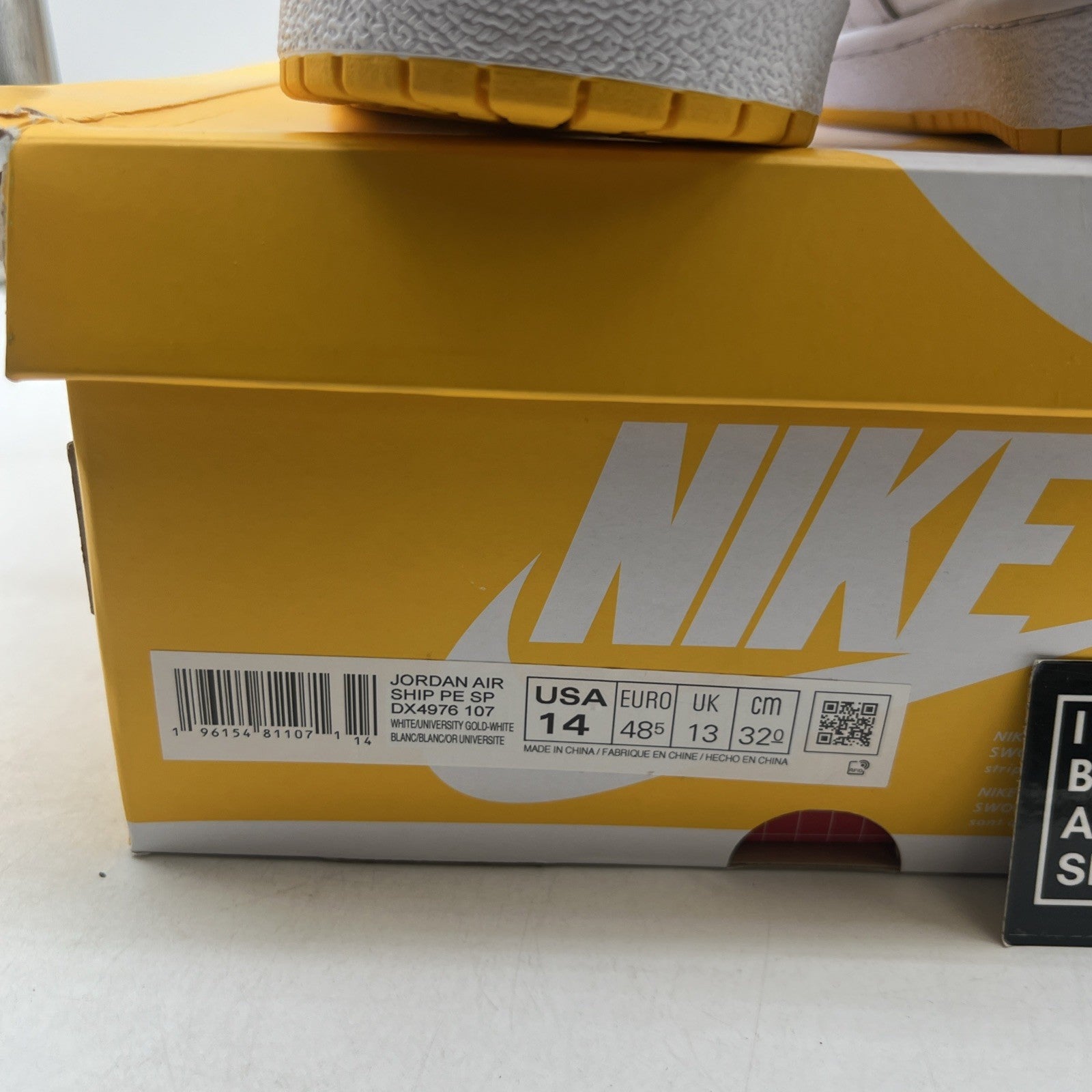 Size 14 - Jordan Air Ship PE SP University Gold (DX4976-107)