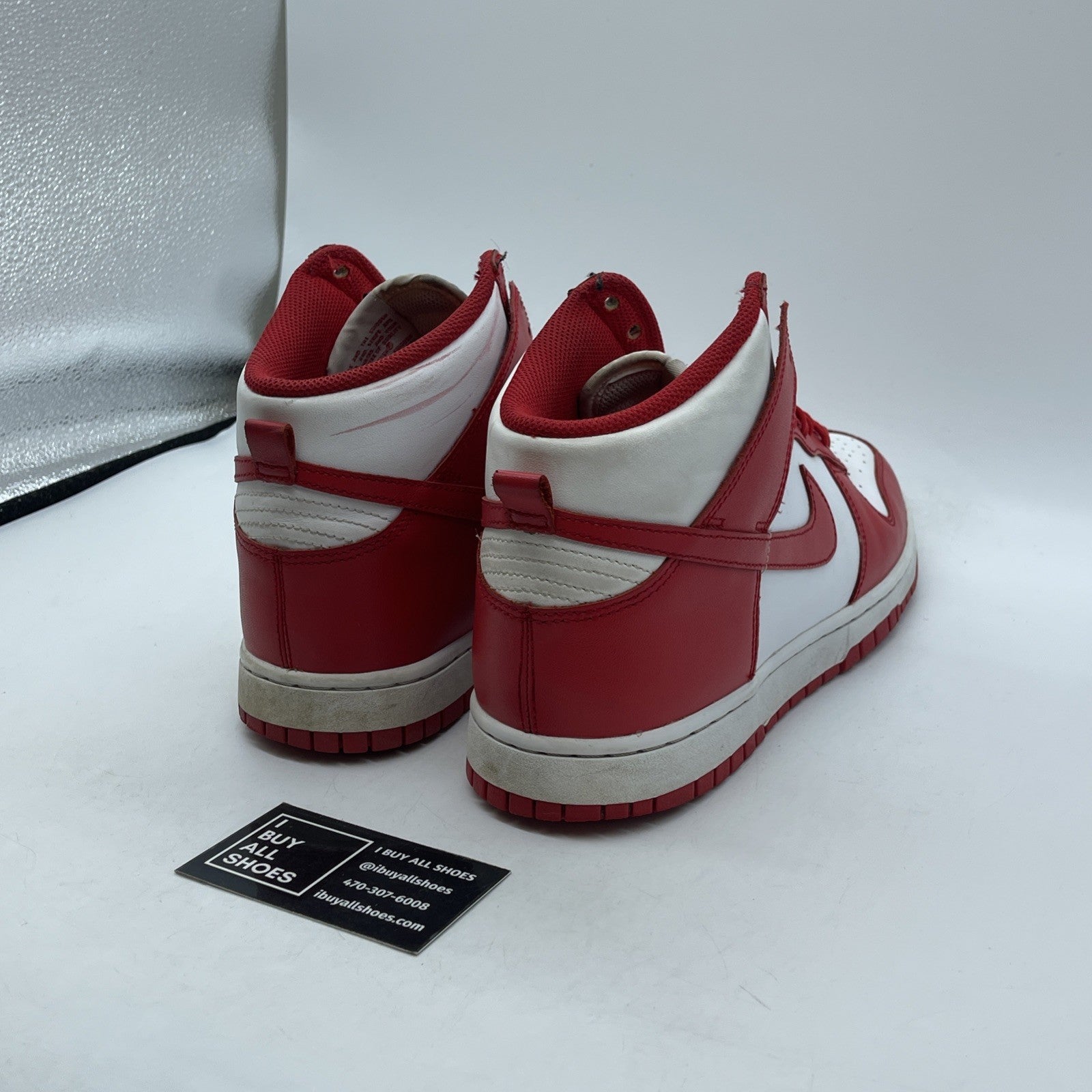 Size 11.5 - Nike Dunk High Championship Red White Leather (DD1399-106)