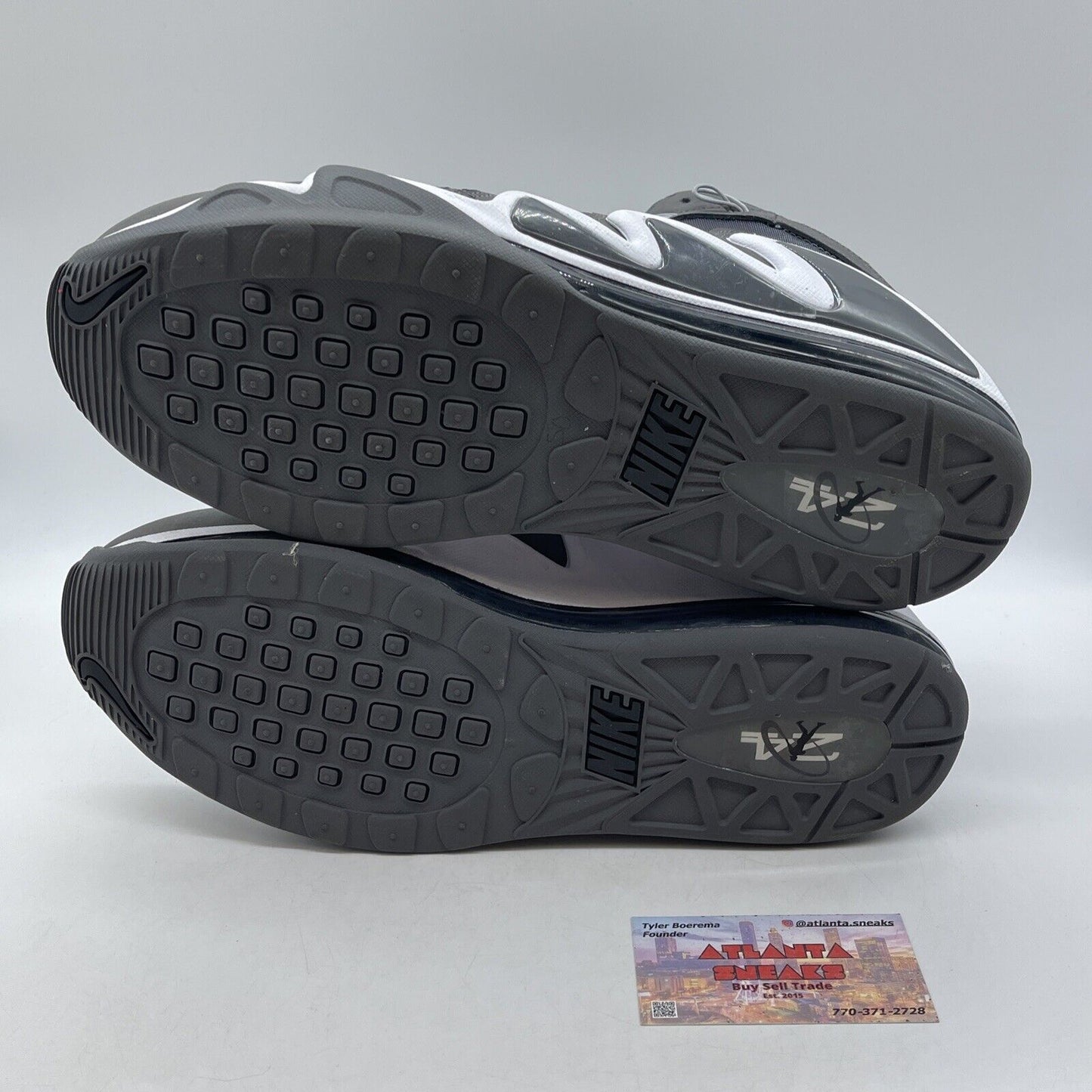 Size 11.5 - Nike Air Max 360 Diamond Griff Gray Black White Suede (580398-002)