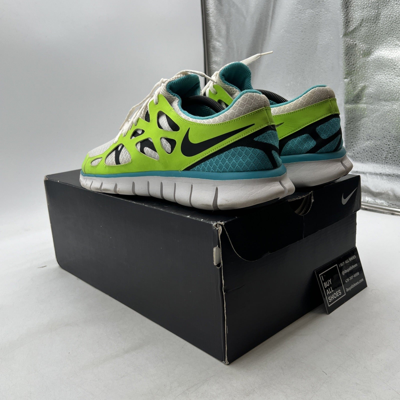 Size 13 - Nike Free Run 2 Apple Green Running Nike ID (466985-991)