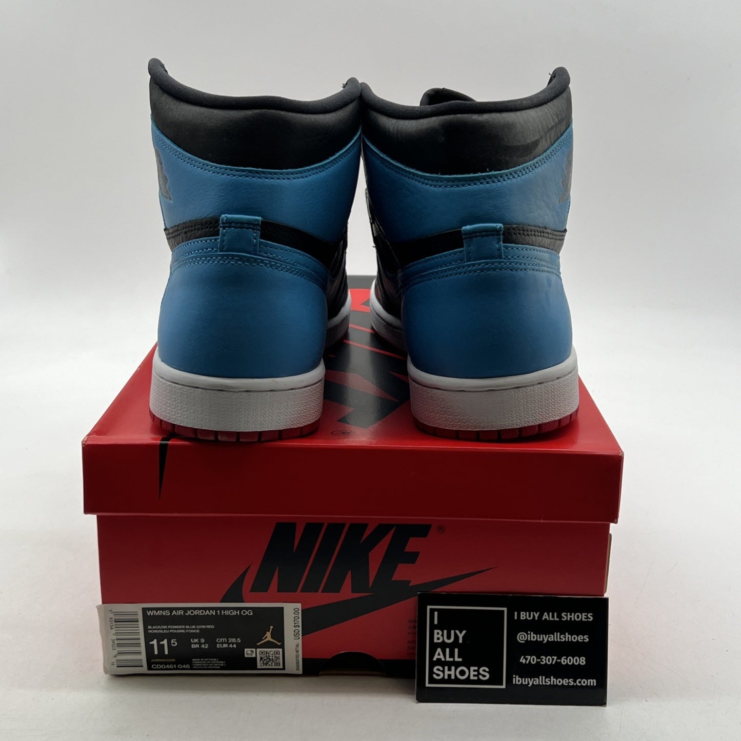 Size 11.5 - Air Jordan 1 High OG UNC To Chicago 2020 (CD0461-046)