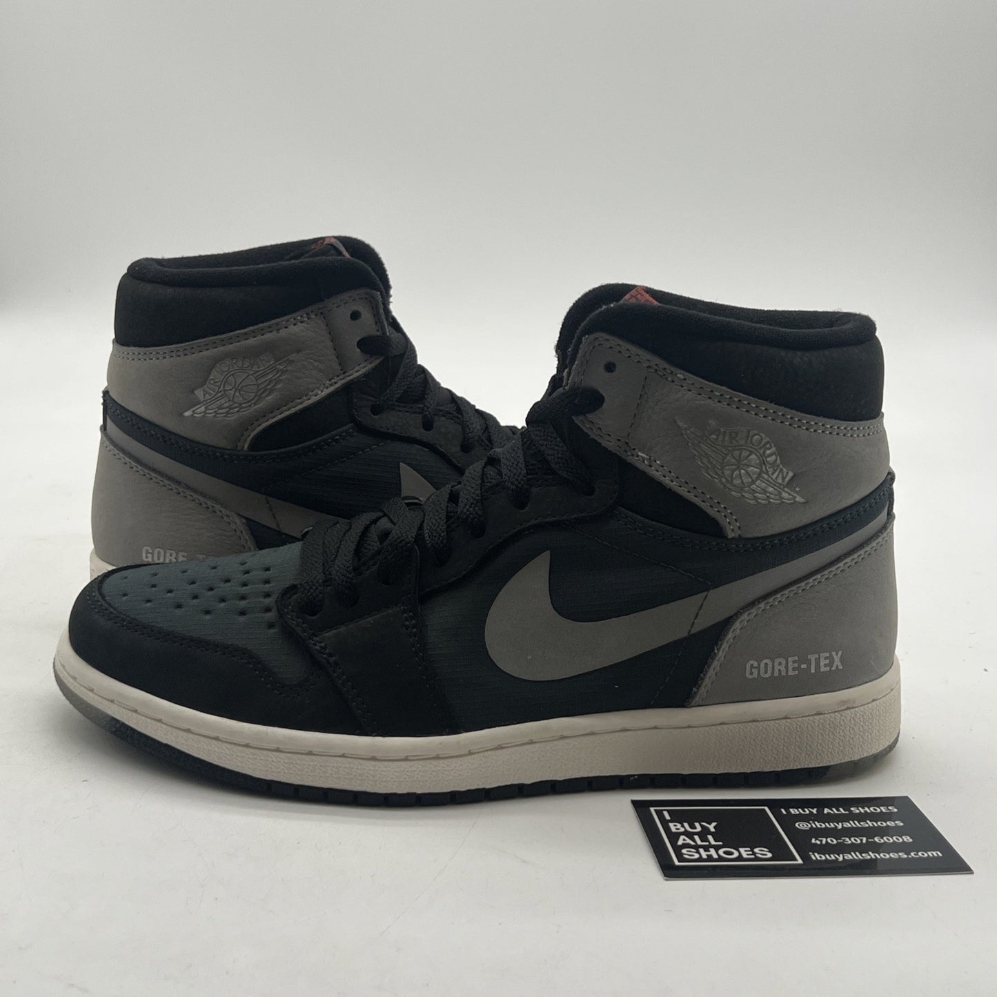 Size 8.5 - Air Jordan 1 Element GORE-TEX High Black Particle Grey (DB2889-001)