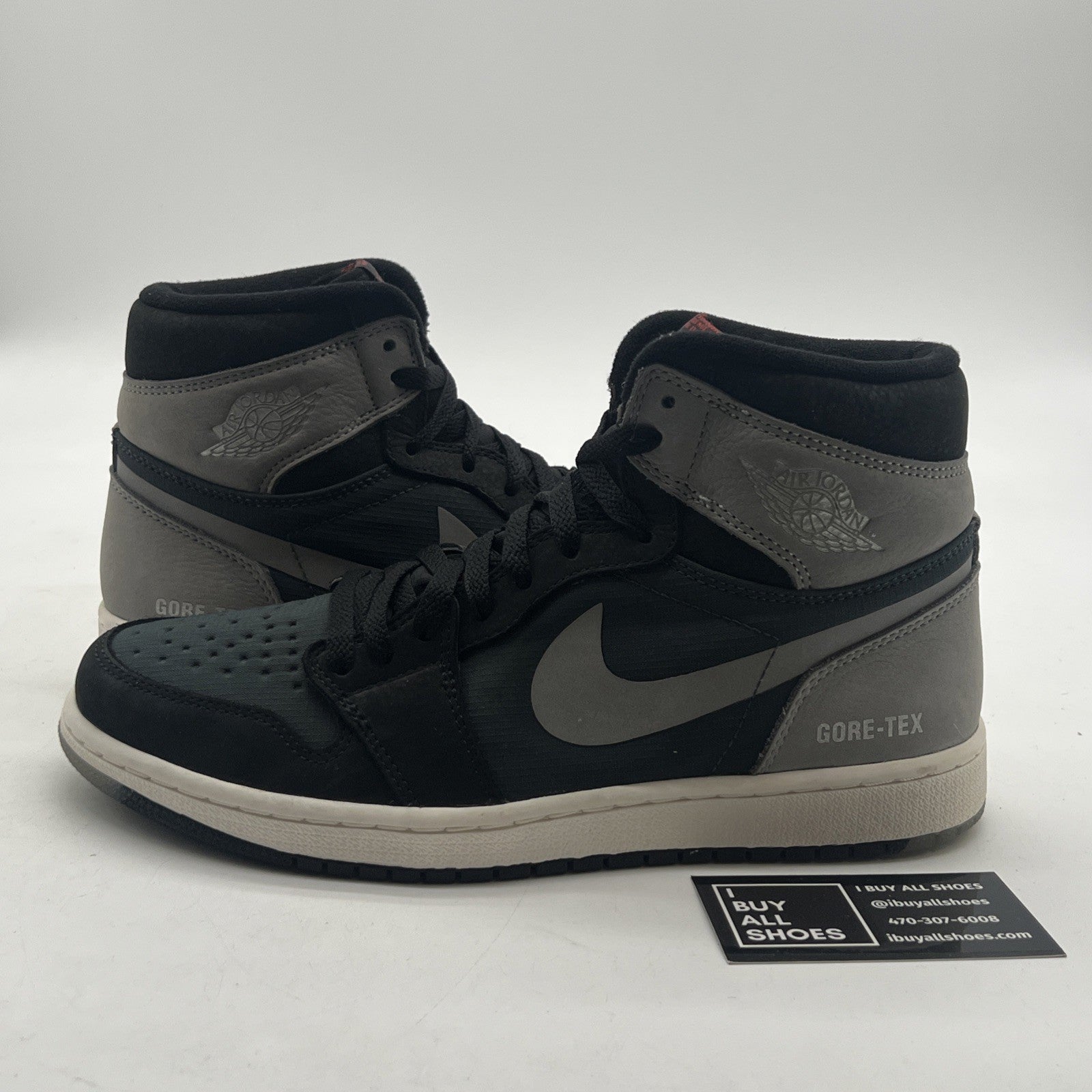 Size 8.5 - Air Jordan 1 Element GORE-TEX High Black Particle Grey (DB2889-001)