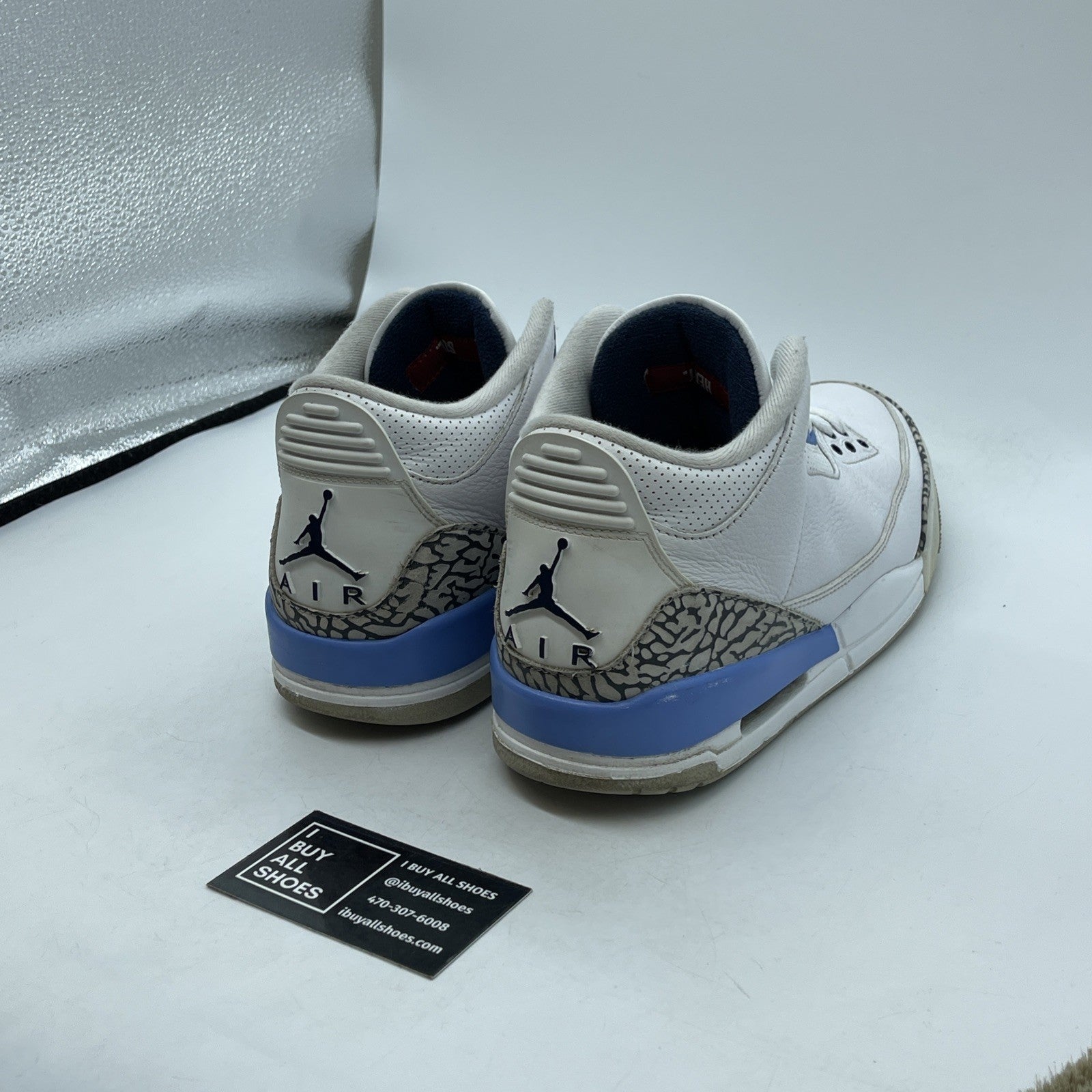 Size 10 - Jordan 3 Retro Mid UNC Grey White Leather Suede (CT8532-104)