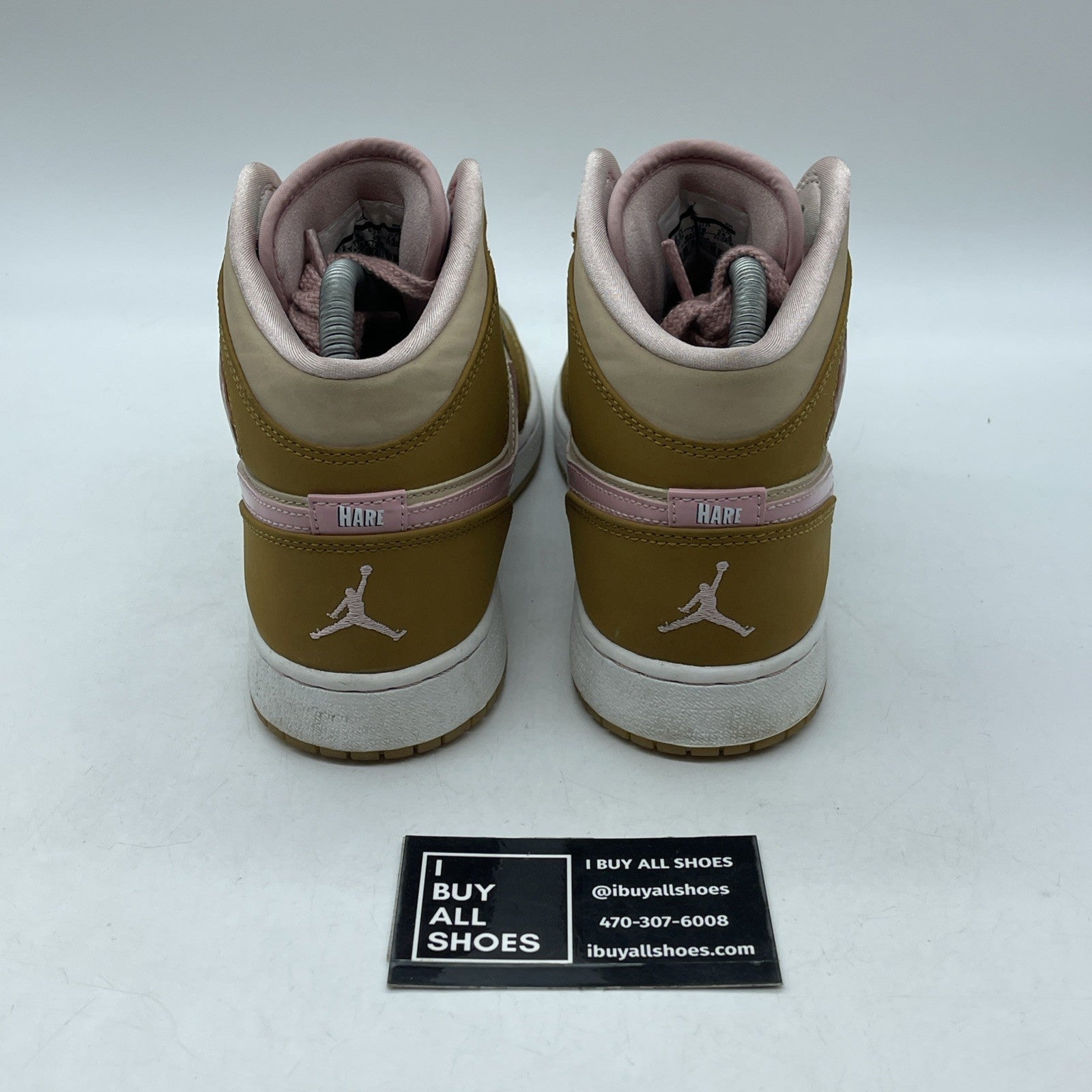 Size 6.5Y (GS) - Jordan 1 Mid Lola Bunny Brown Pink Suede Leather (724072-730)