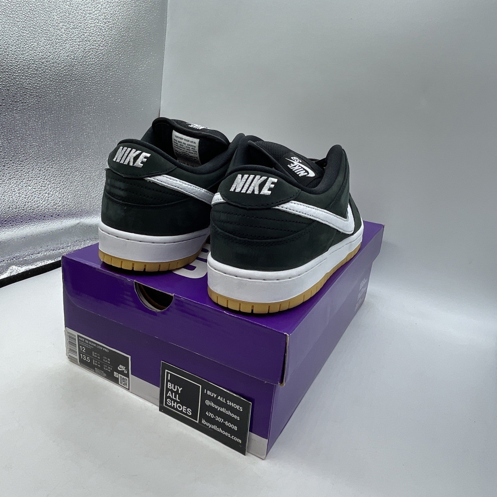 Size 12 - Nike Dunk Low SB Black Gum (CD2563-006)
