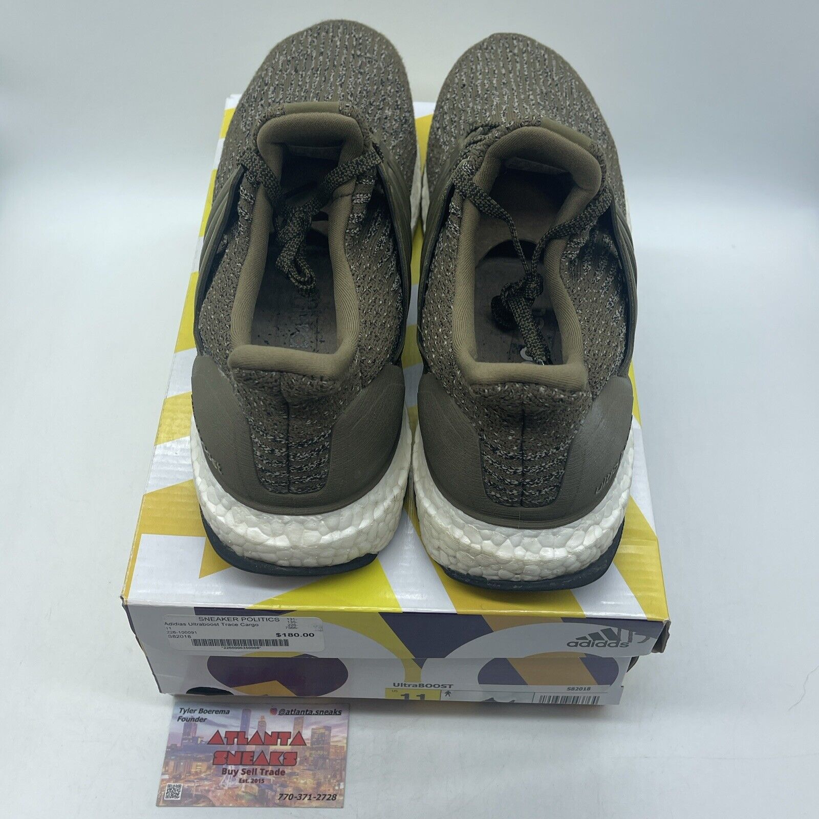 Size 11 - adidas UltraBoost 3.0 Trace Olive White (S82018)