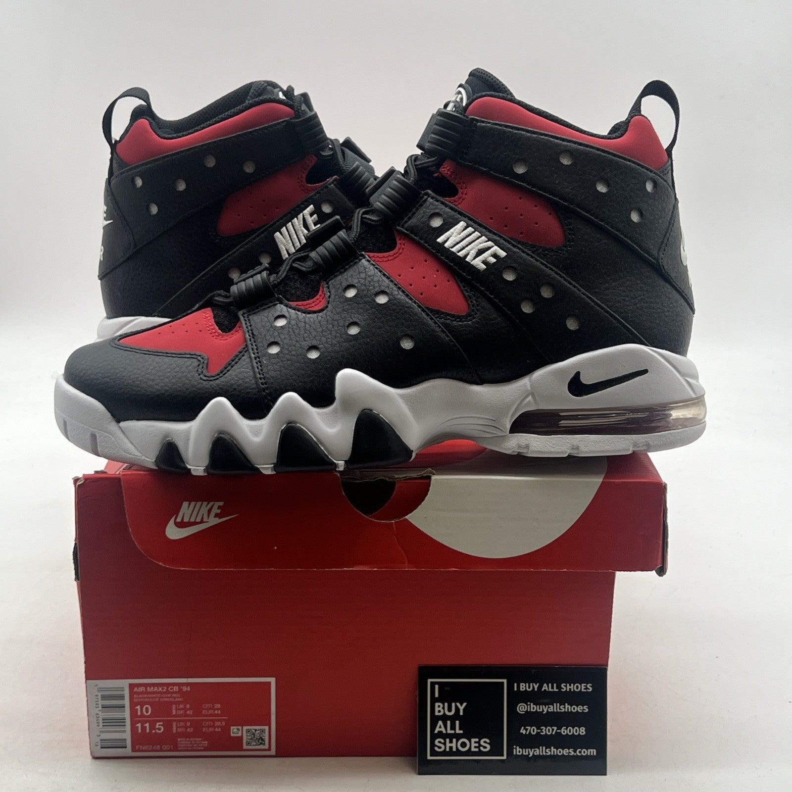 Size 10 - Nike Air Max 2 CB 94 Black Gym Red (FN6248-001)