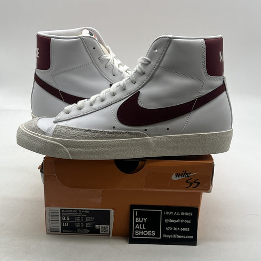 Size 8.5 - Nike Blazer '77 Vintage Mid White Team Red (BQ6806-111)