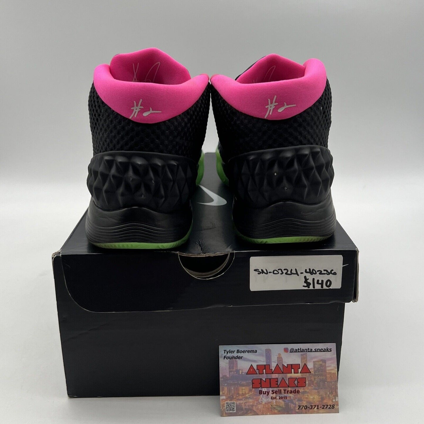 Size 9.5 - Nike Kyrie 1 iD Nike By You Black Pink Green (747423-991)