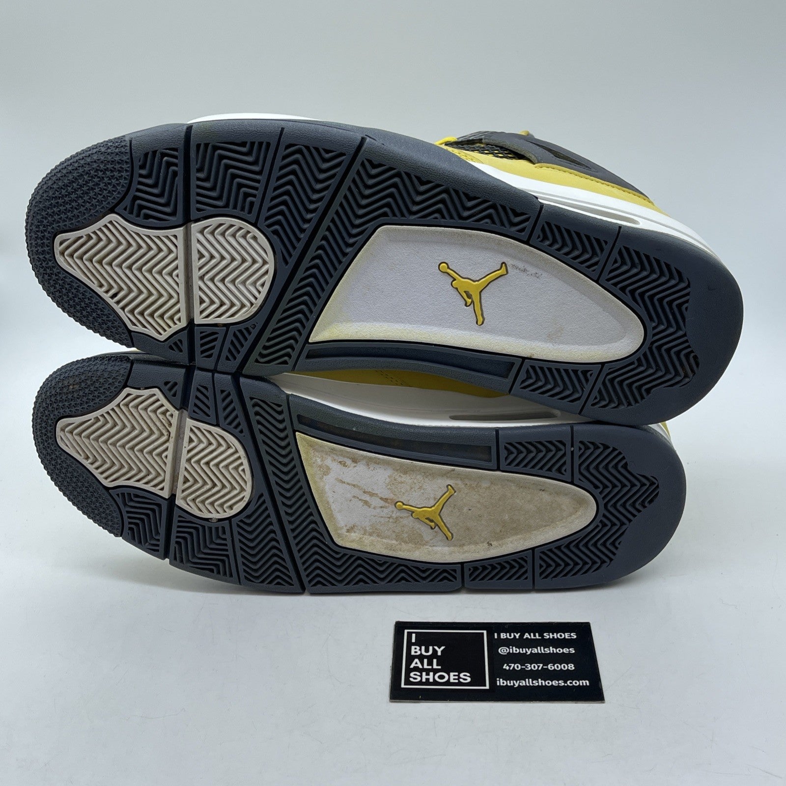 Size 11 - Jordan 4 Retro Mid Lightning Black Suede Leather (CT8527-700)