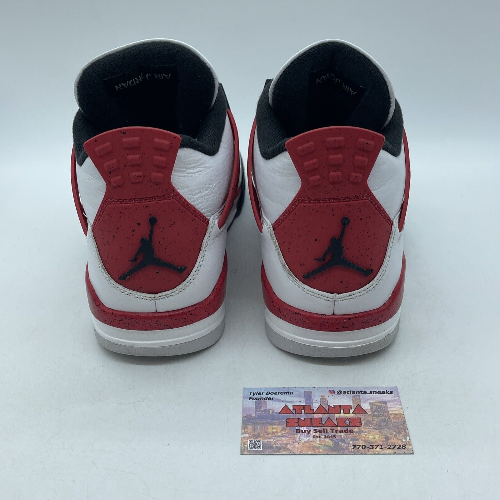 Size 12 - Jordan 4 Retro Mid Red Cement Red Black White Leather (DH6927-161)
