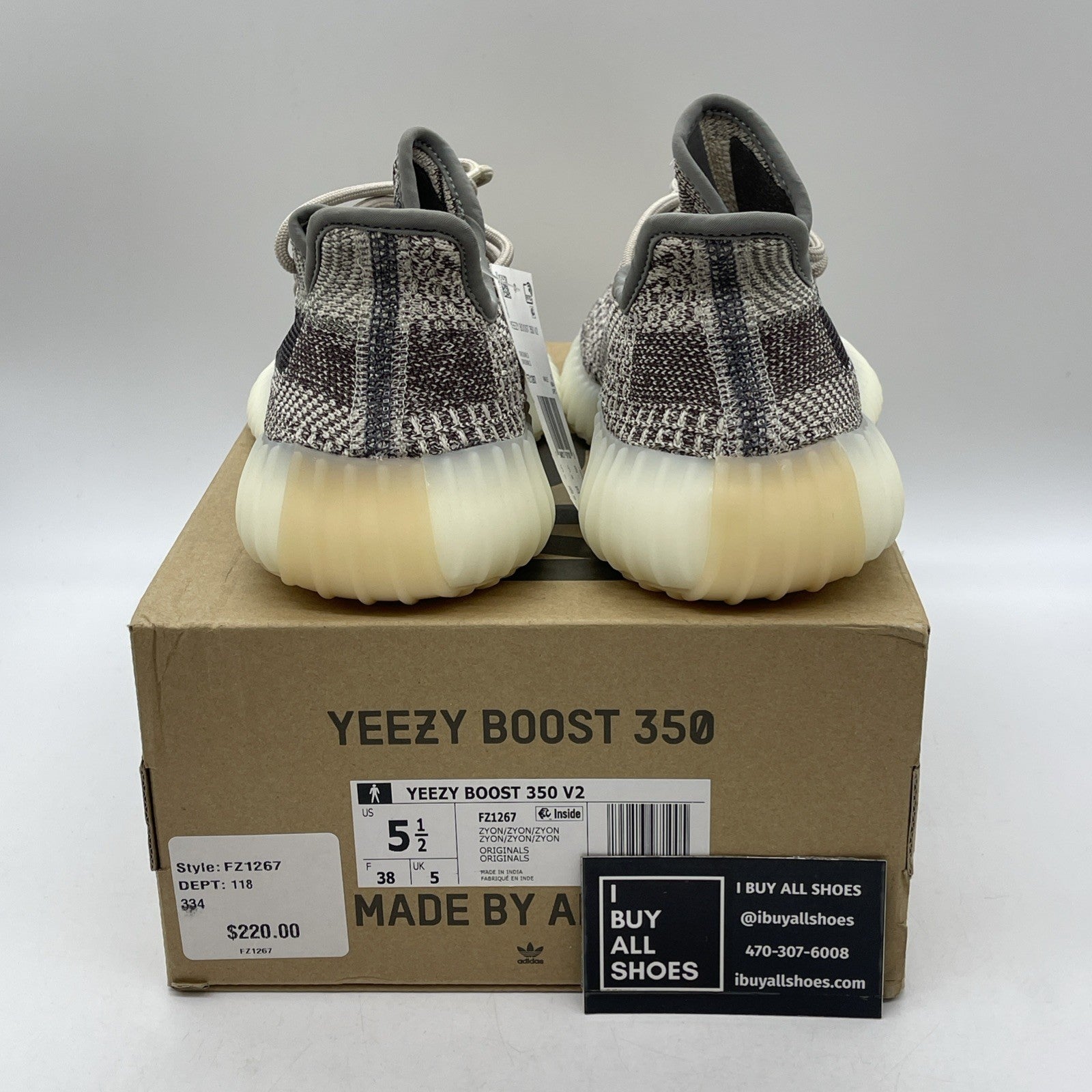 Size 5.5 - adidas Yeezy Boost 350 V2 Low Zyon Suede (FZ1267)