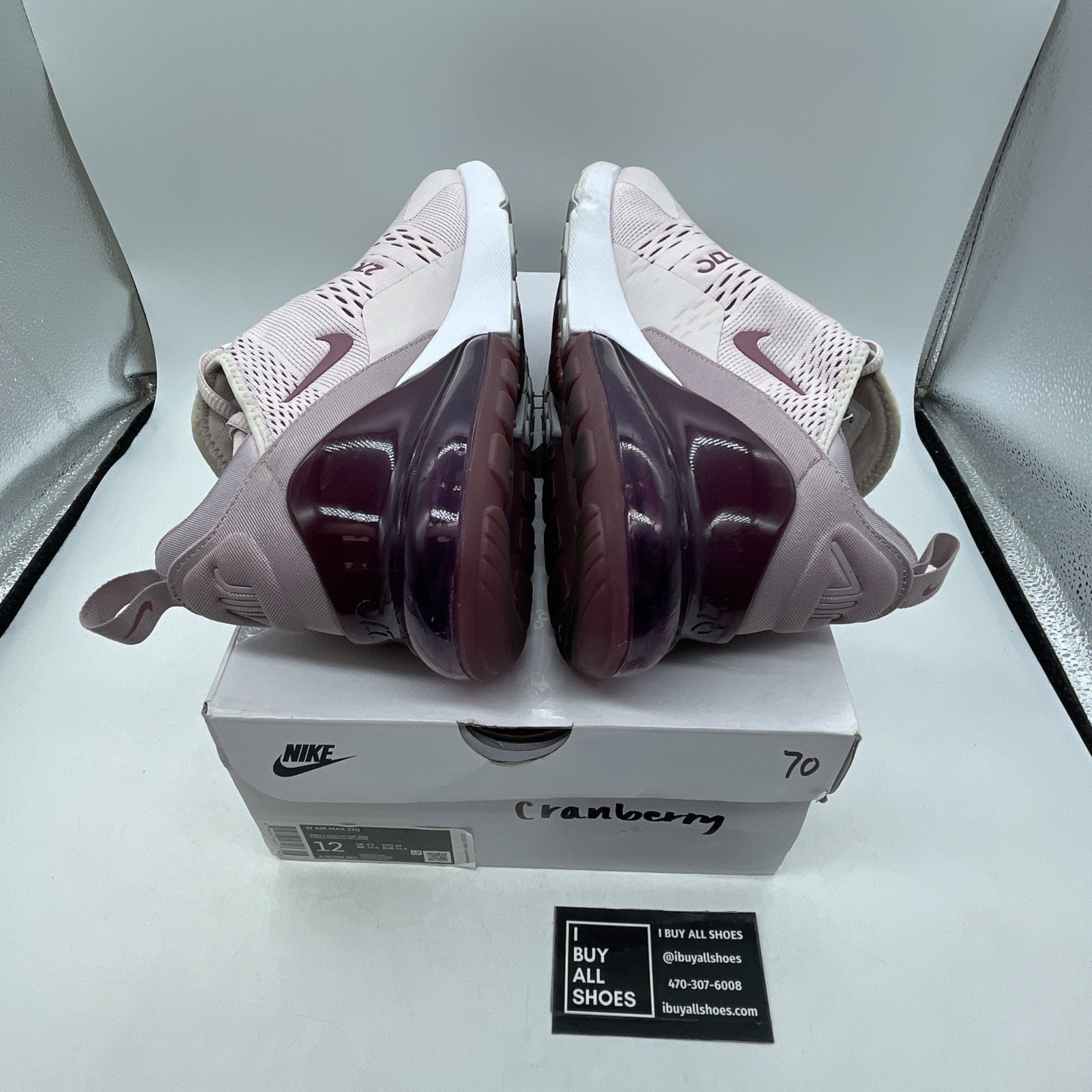 Size 12W - Nike Air Max 270 Barely Rose (AH6789-601)