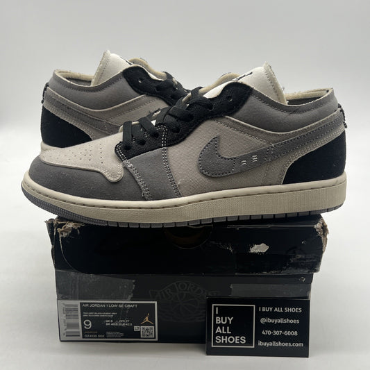 Size 9 - Air Jordan 1 SE Craft Low Inside Out - Cement Grey (DZ4135-002)