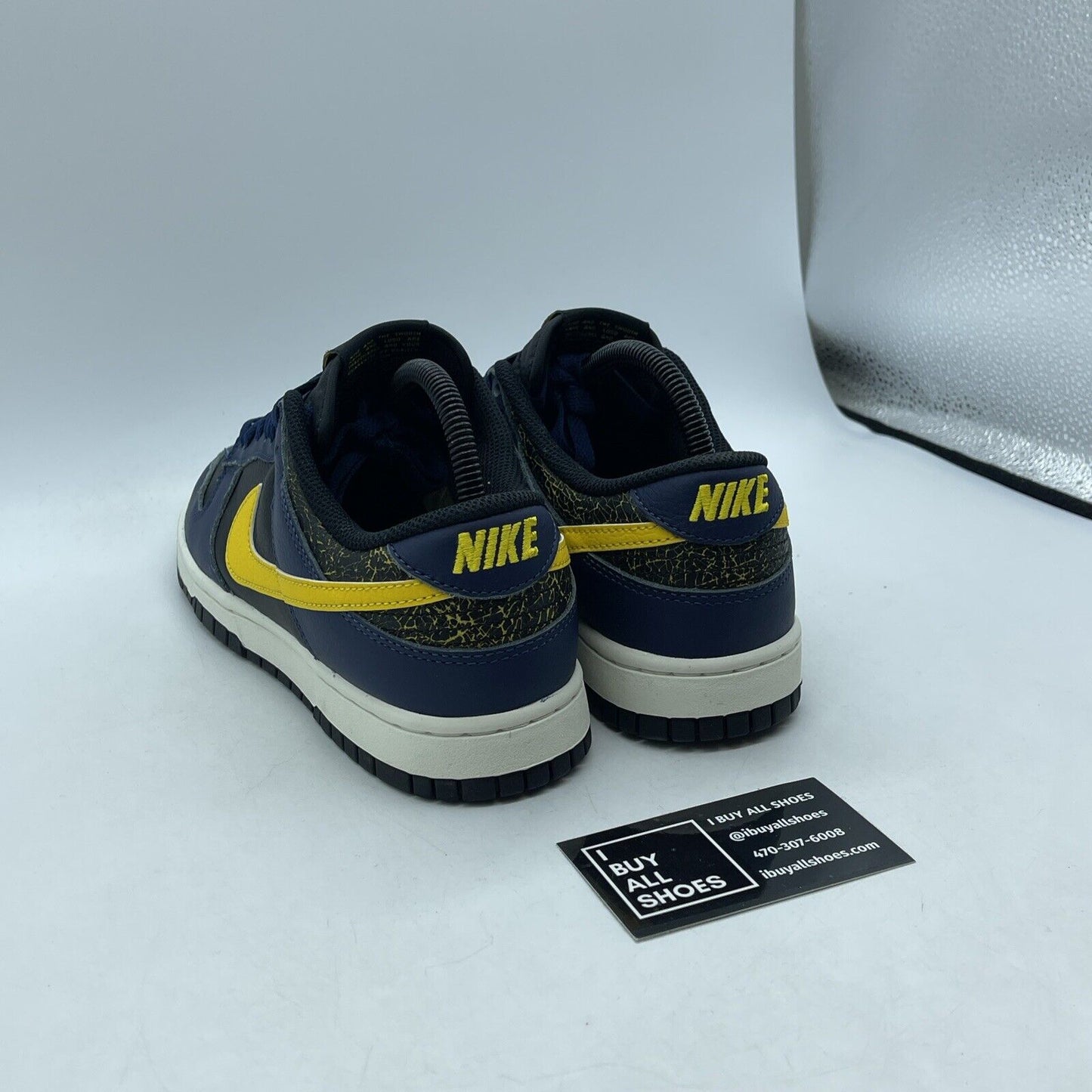 Size 7 - Nike Dunk Low Vintage Michigan Yellow Blue Leather (FZ4014-010)