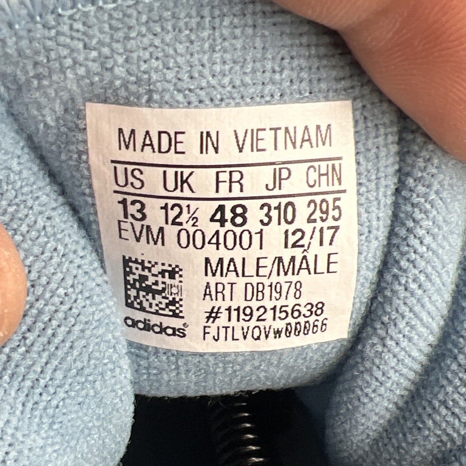 Size 13 - Adidas Oyster Holdings x Handball Top Ash Blue (DB1978)