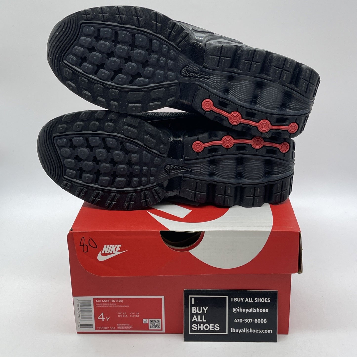 Size 4Y - Nike Air Max DN Black Suede Leather (FB8987 004)
