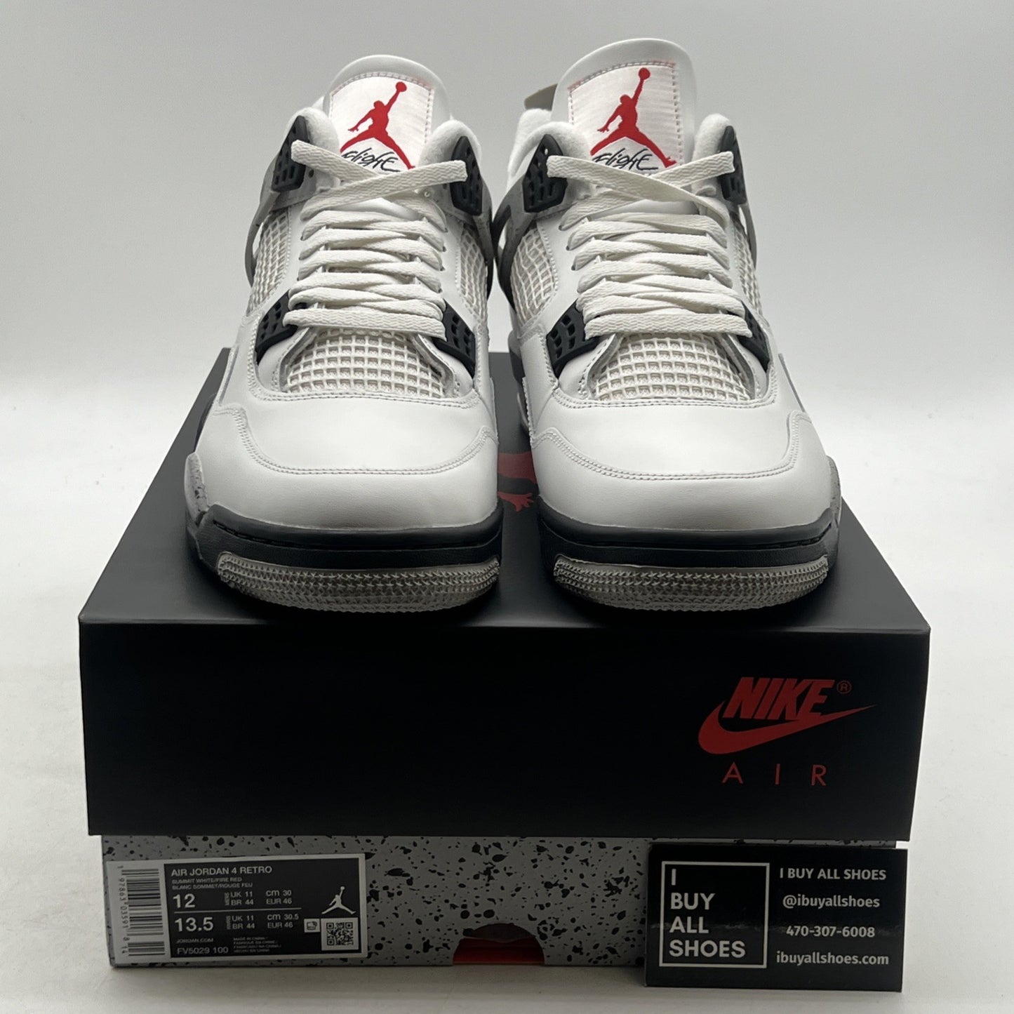 Size 12 - Air Jordan 4 Retro OG 2025 White Cement (FV5029-100)
