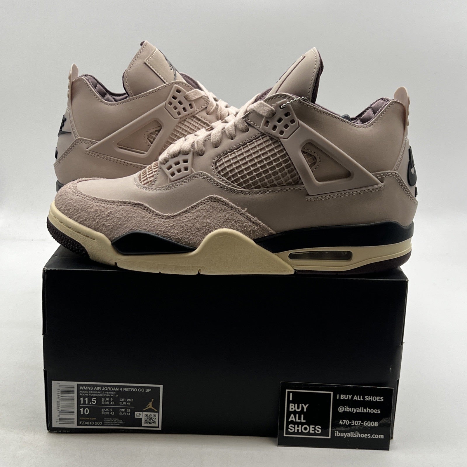Size 11.5 - A Ma Maniére x Air Jordan 4 Retro While You Were Sleeping W
