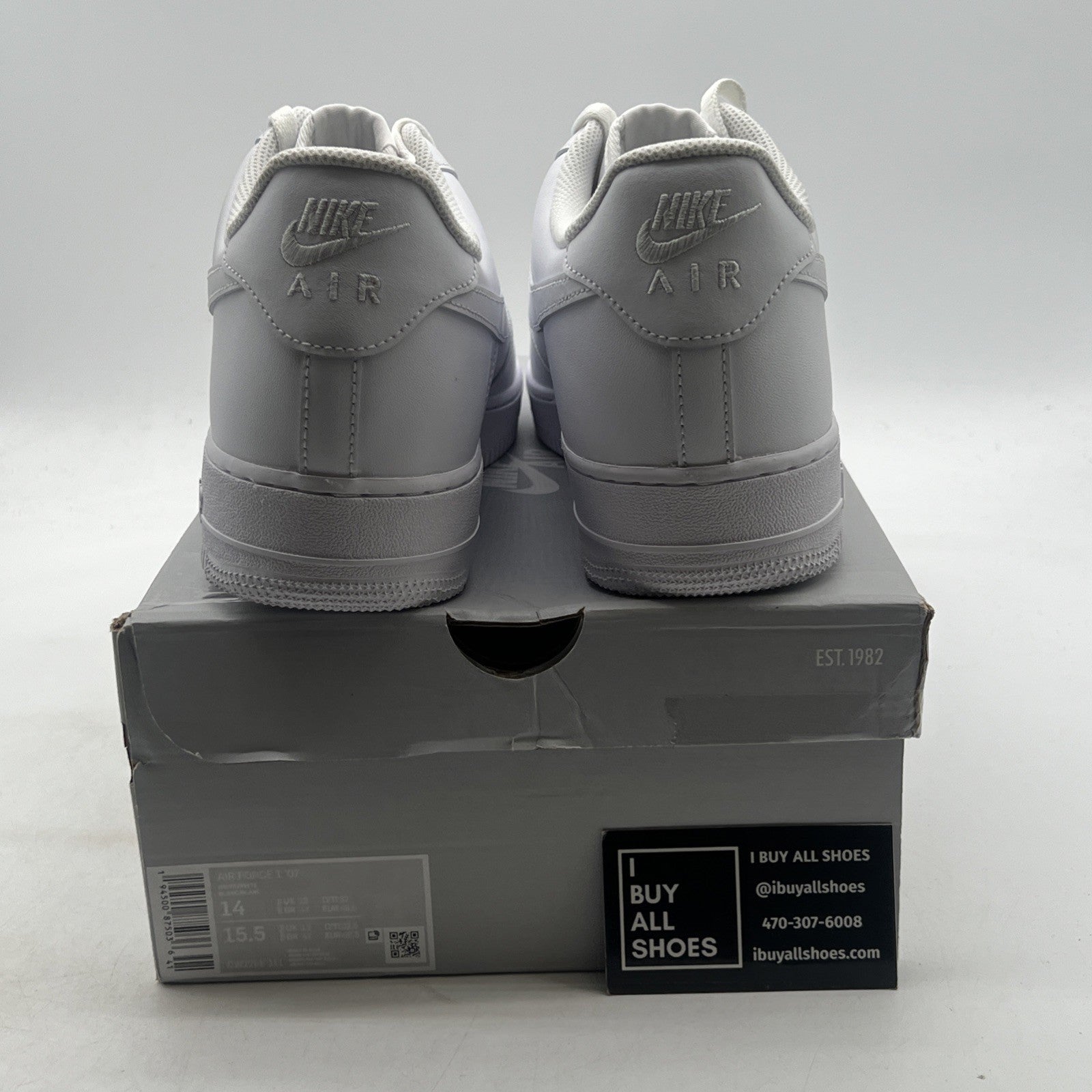 Size 14 - Nike Air Force 1 '07 Low Triple White (CW2288-111)
