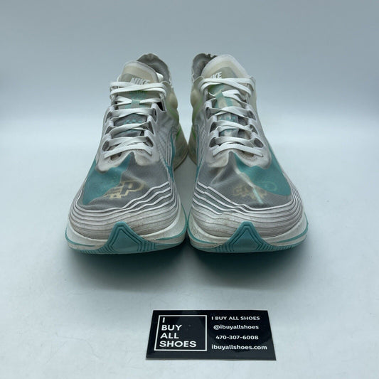 Size 13 - Nike Zoom Fly SP London Blue Green White Suede (AJ9282-103)