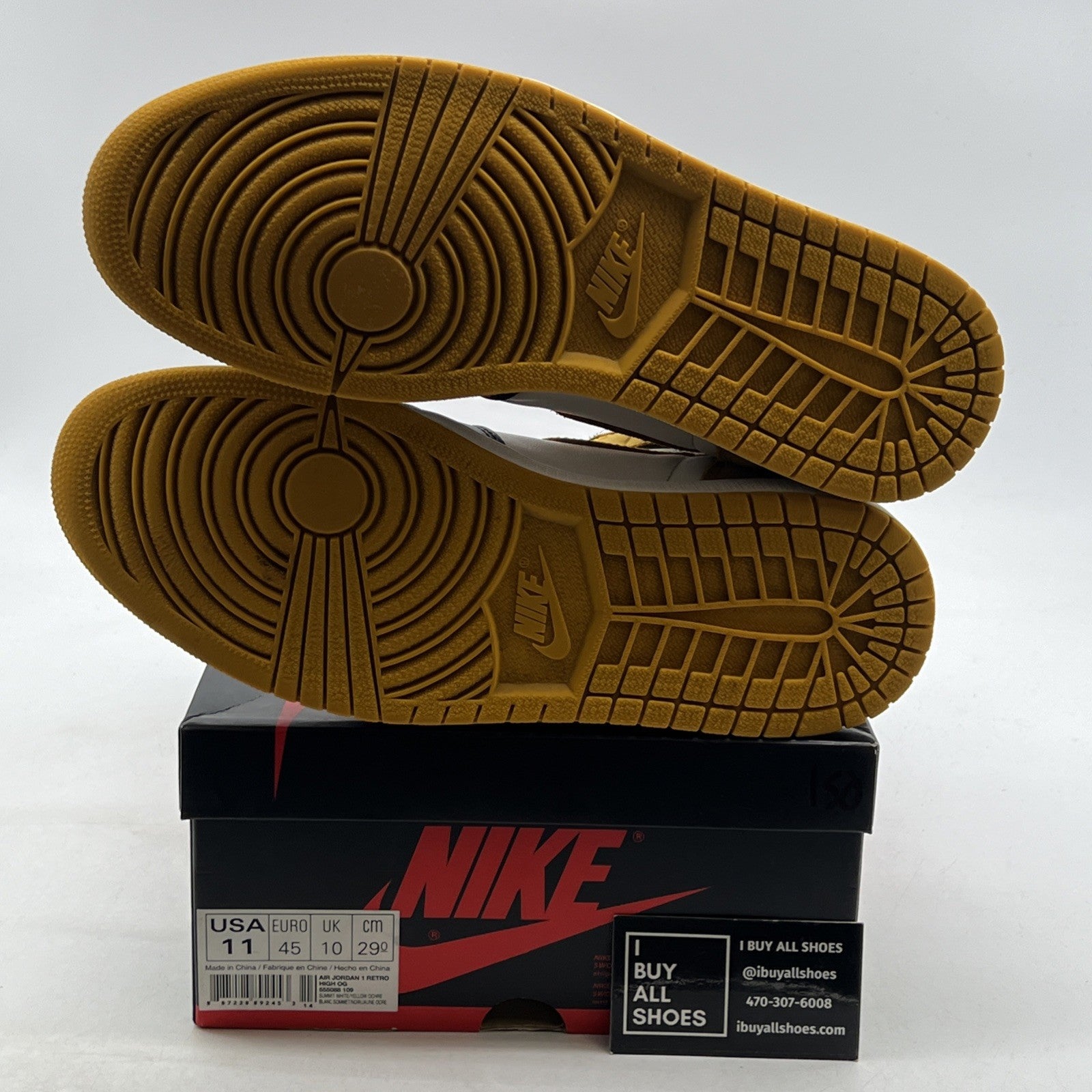 Size 11 - Air Jordan 1 Retro OG High Best Hand in the Game - Yellow Ochre