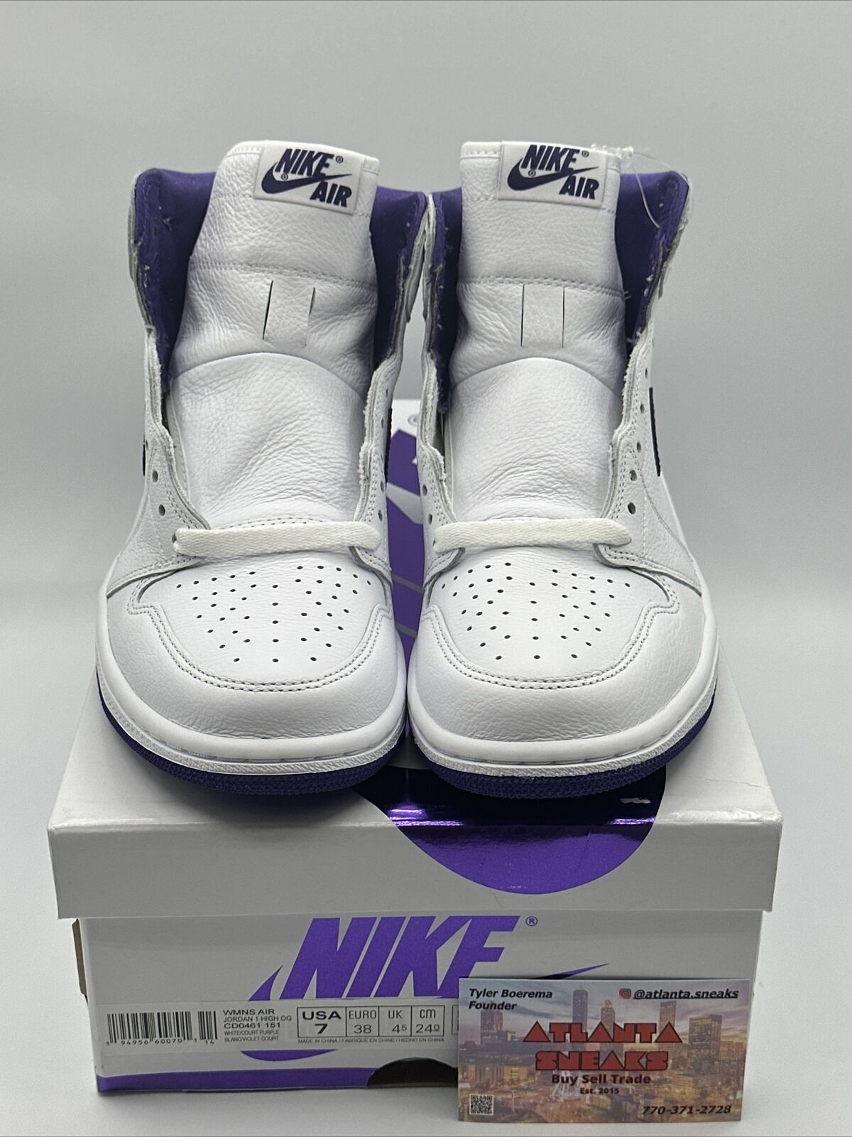 Size 7 - Jordan 1 Retro High Court Purple W