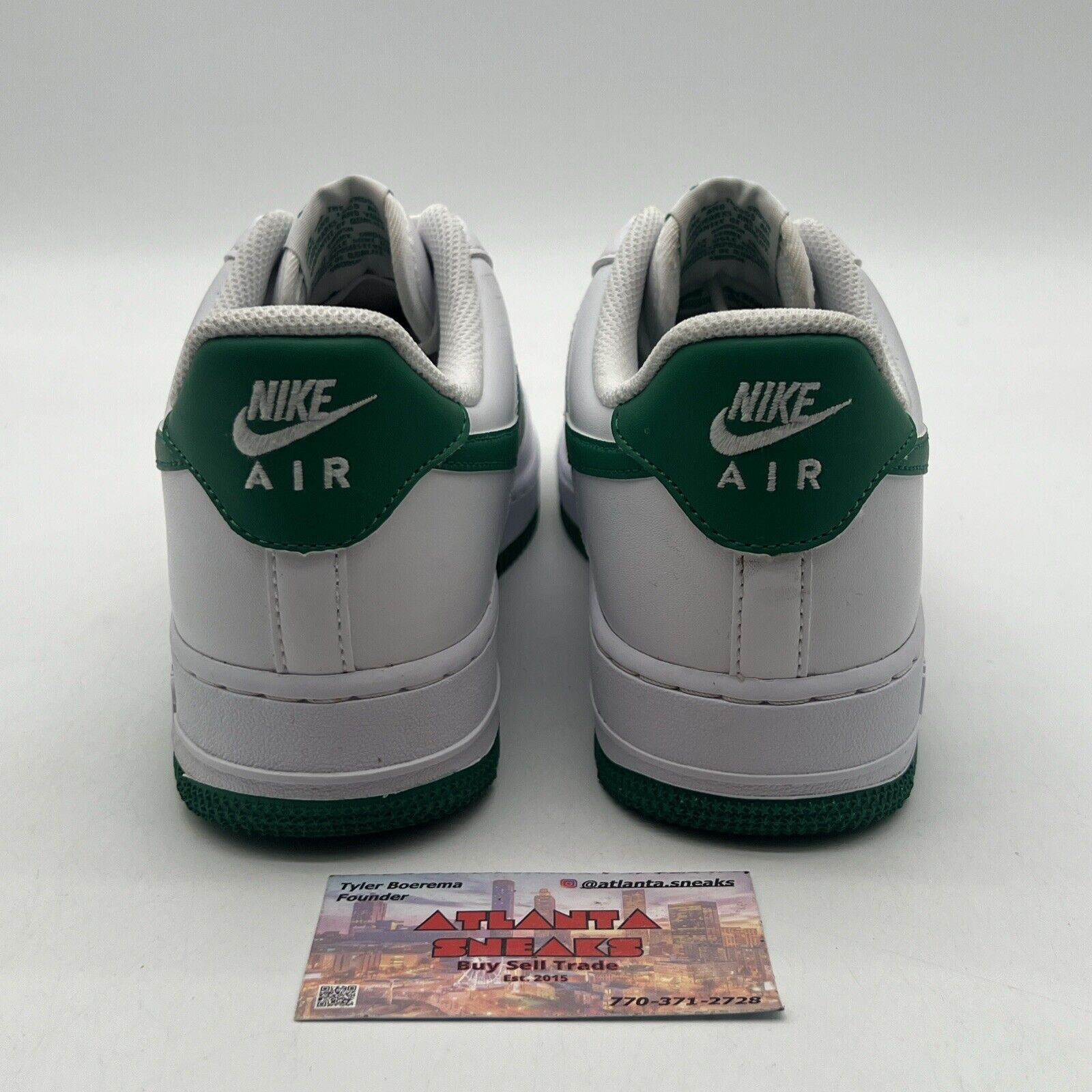 Size 8.5 - Nike Air Force 1 '07 White Malachite Leather Green (FJ4146-102)