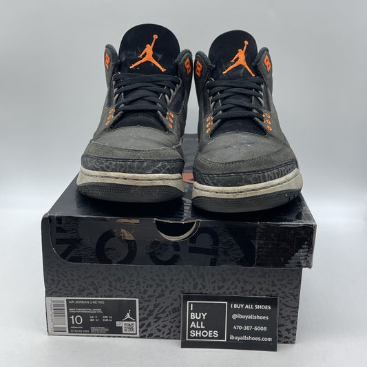 Size 10 - Jordan 3 Retro 2023 Mid Fear Black Grey Suede (CT8532-080)