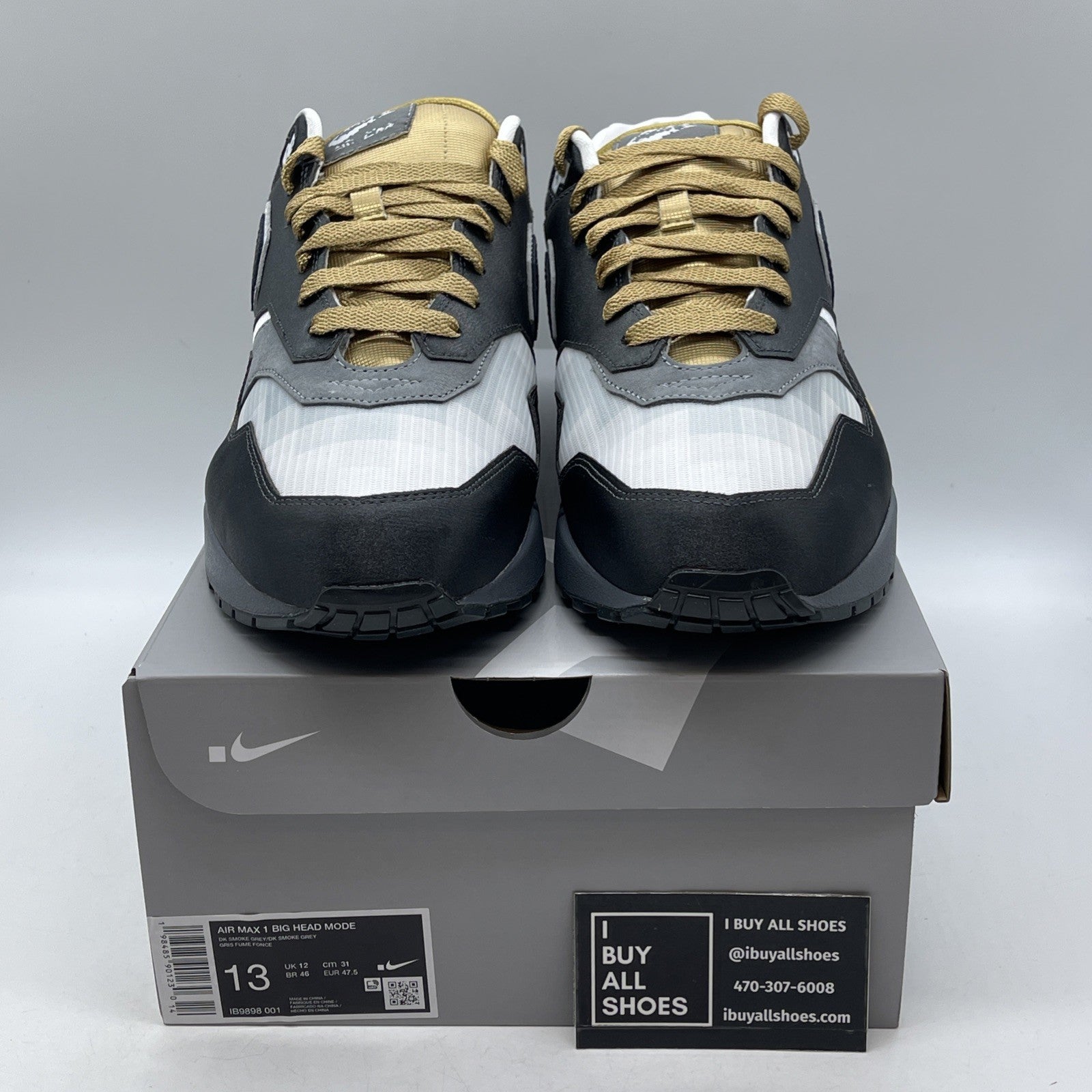 Size 13 - Nike Air Max 1 Low Poly - Big Head Mode (IB9898-001)