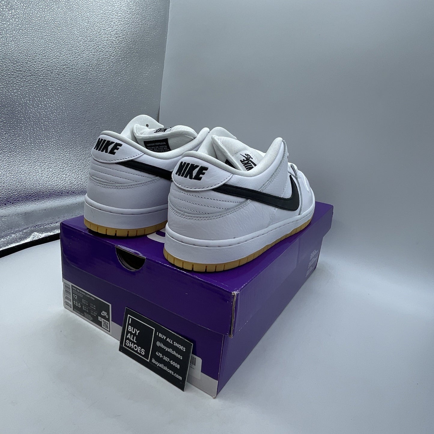 Size 12 - Nike SB Dunk Low White Gum (CD2563-101)