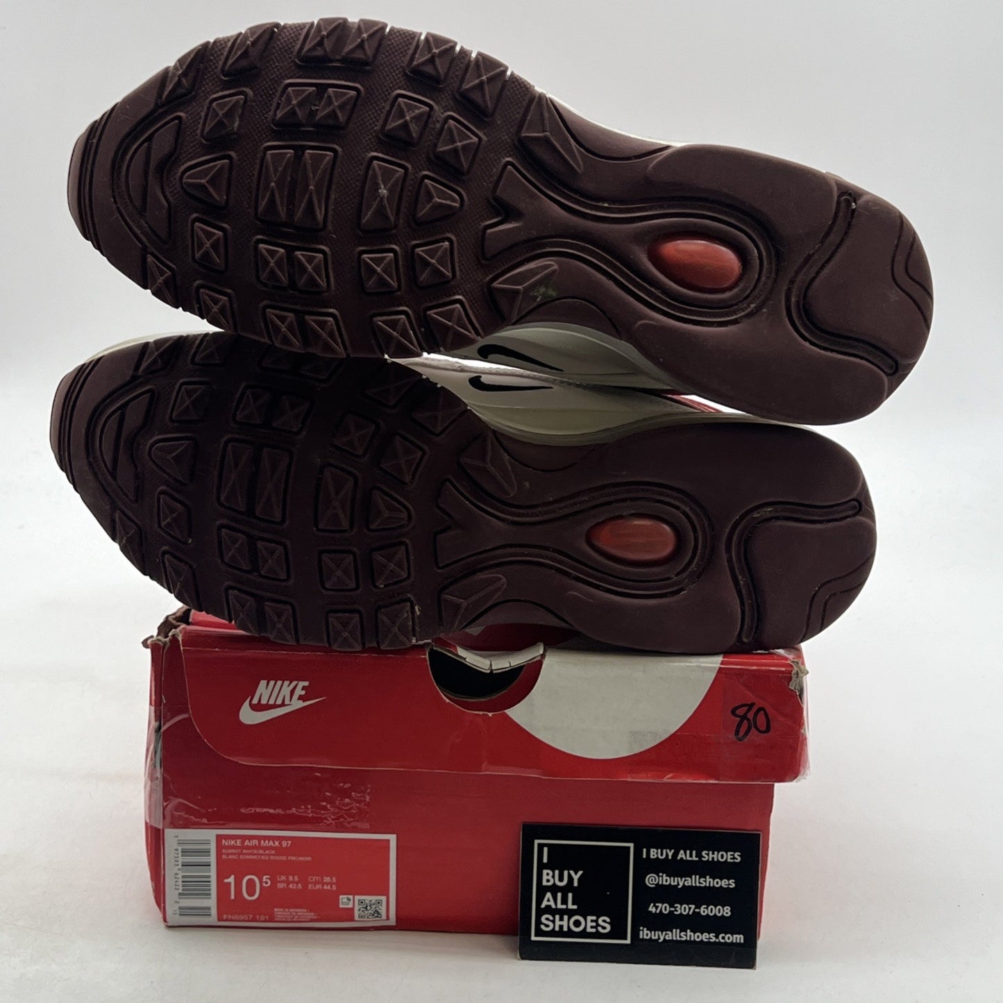 Size 10.5 - Nike Air Max 97 Dark Team Red (FN6957-101)