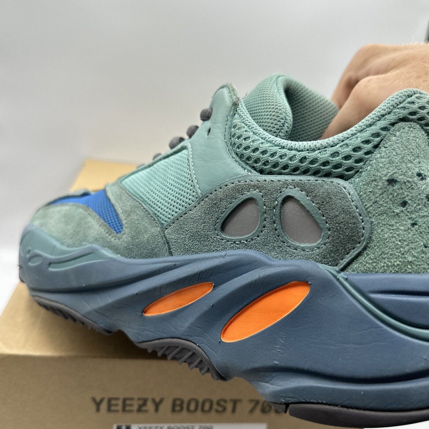 Size 10.5 -  adidas Yeezy Boost 700 Faded Azure - GZ2002