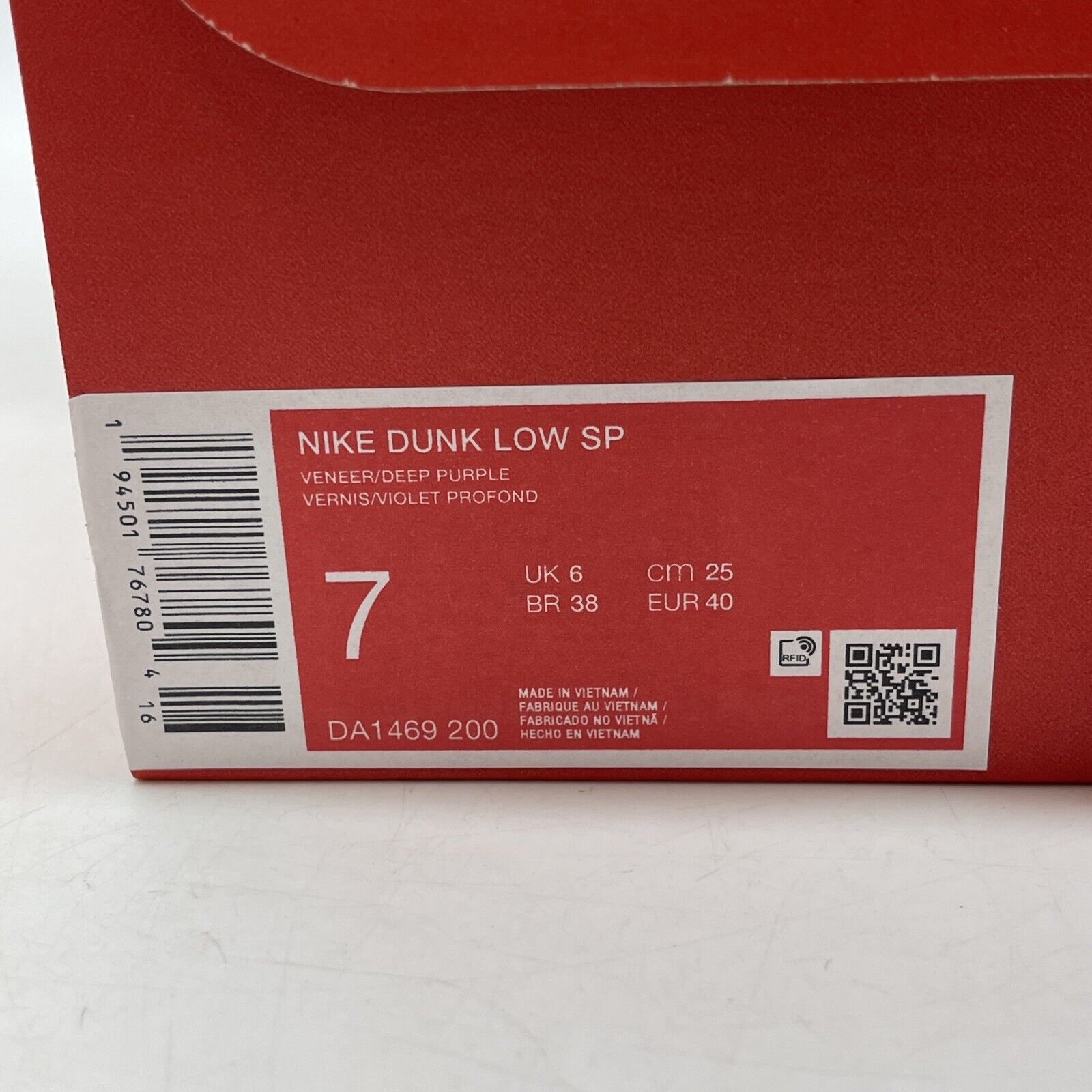 Size 7 - Nike Dunk SP Retro 2020 Low Veneer Green White Purple (DA1469-200)