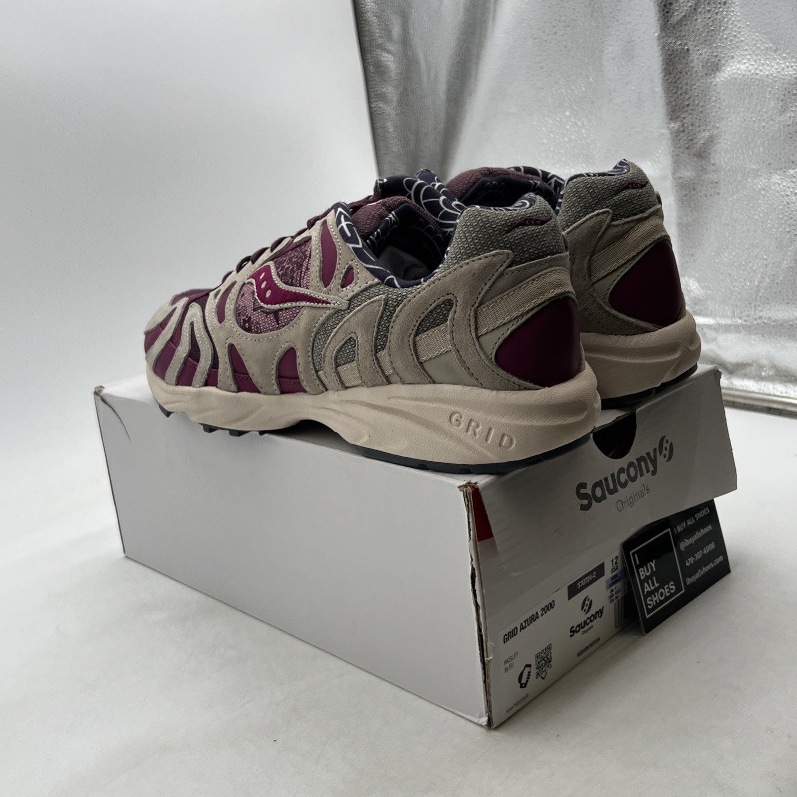 Size 12 - Saucony Grid Azura 2000 Paisley Multicolor Low Athletic (S70724-2)
